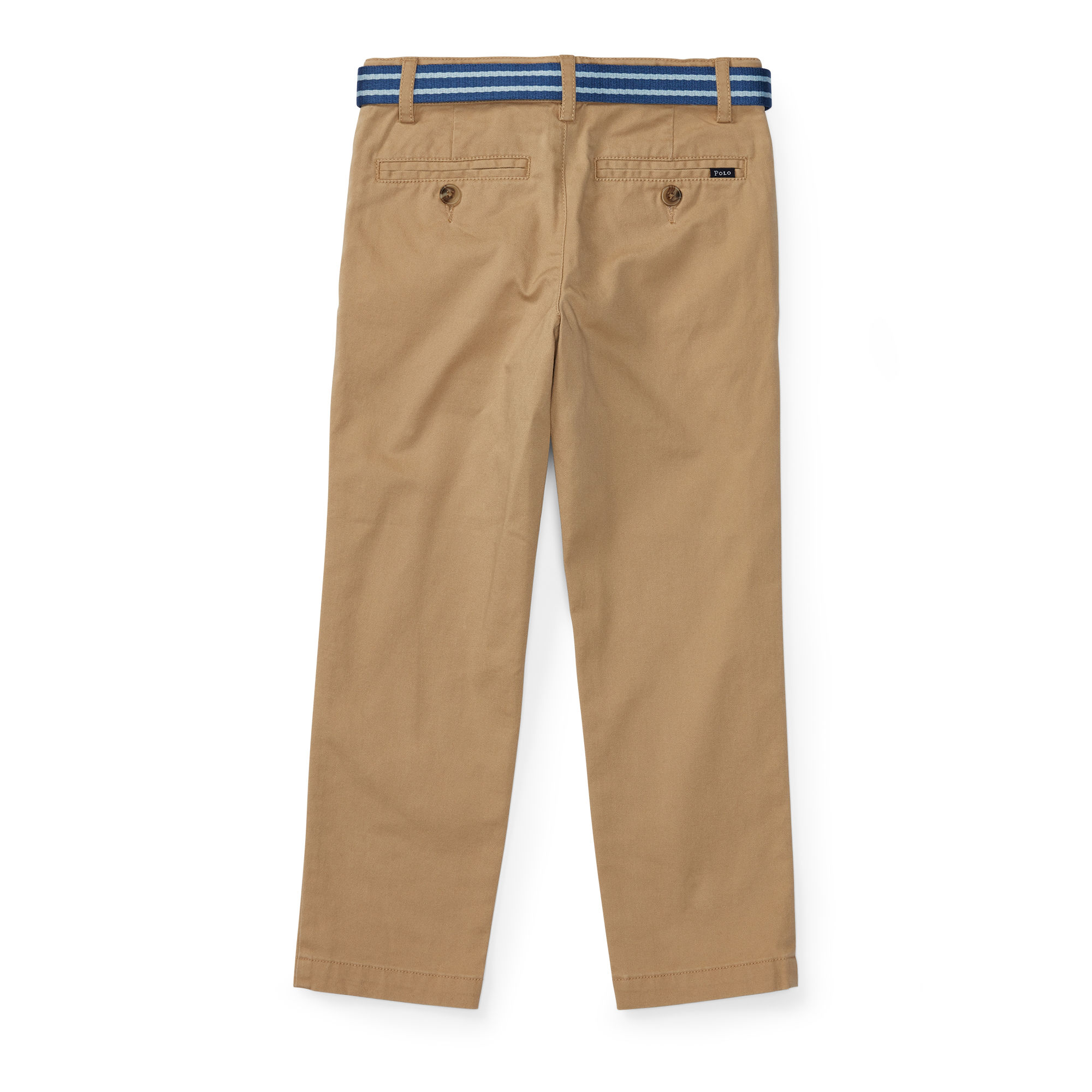 Belted Stretch Cotton Chino