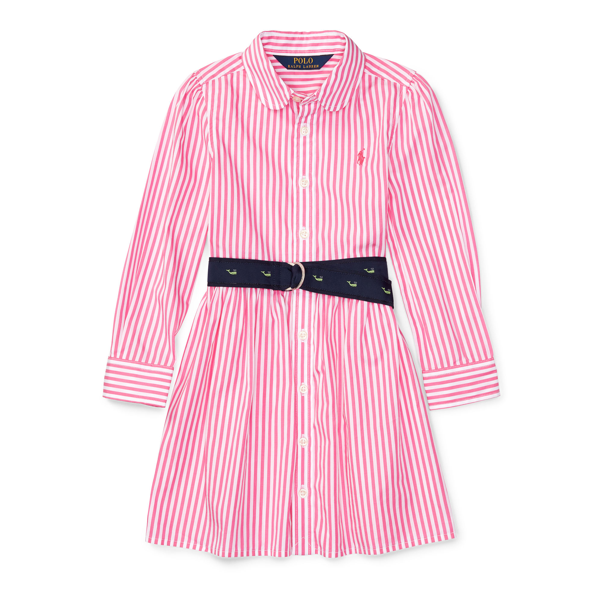 Striped Cotton Shirtdress