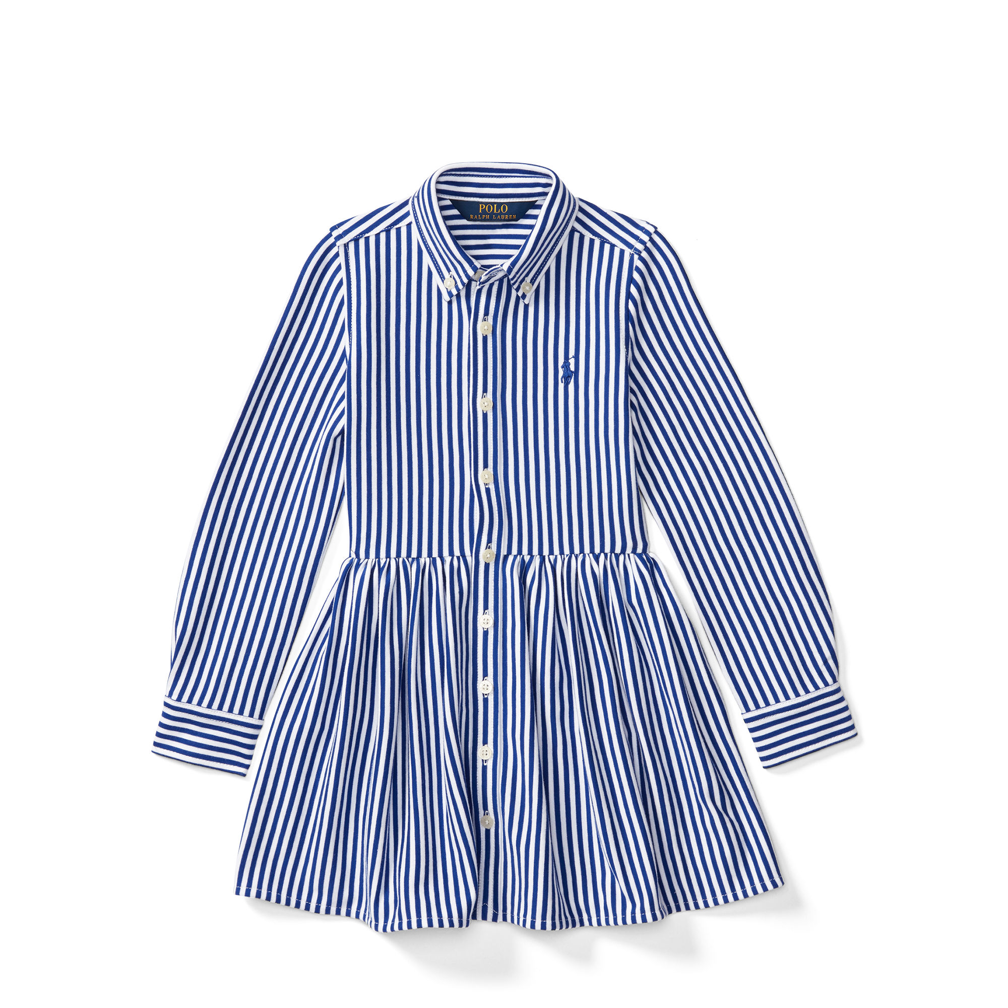 Striped Pima Cotton Shirtdress