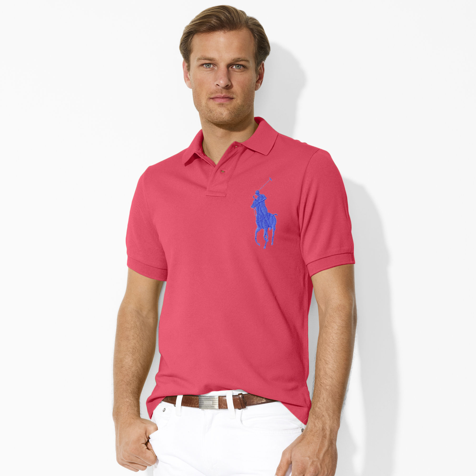 Classic Fit Cotton Mesh Polo