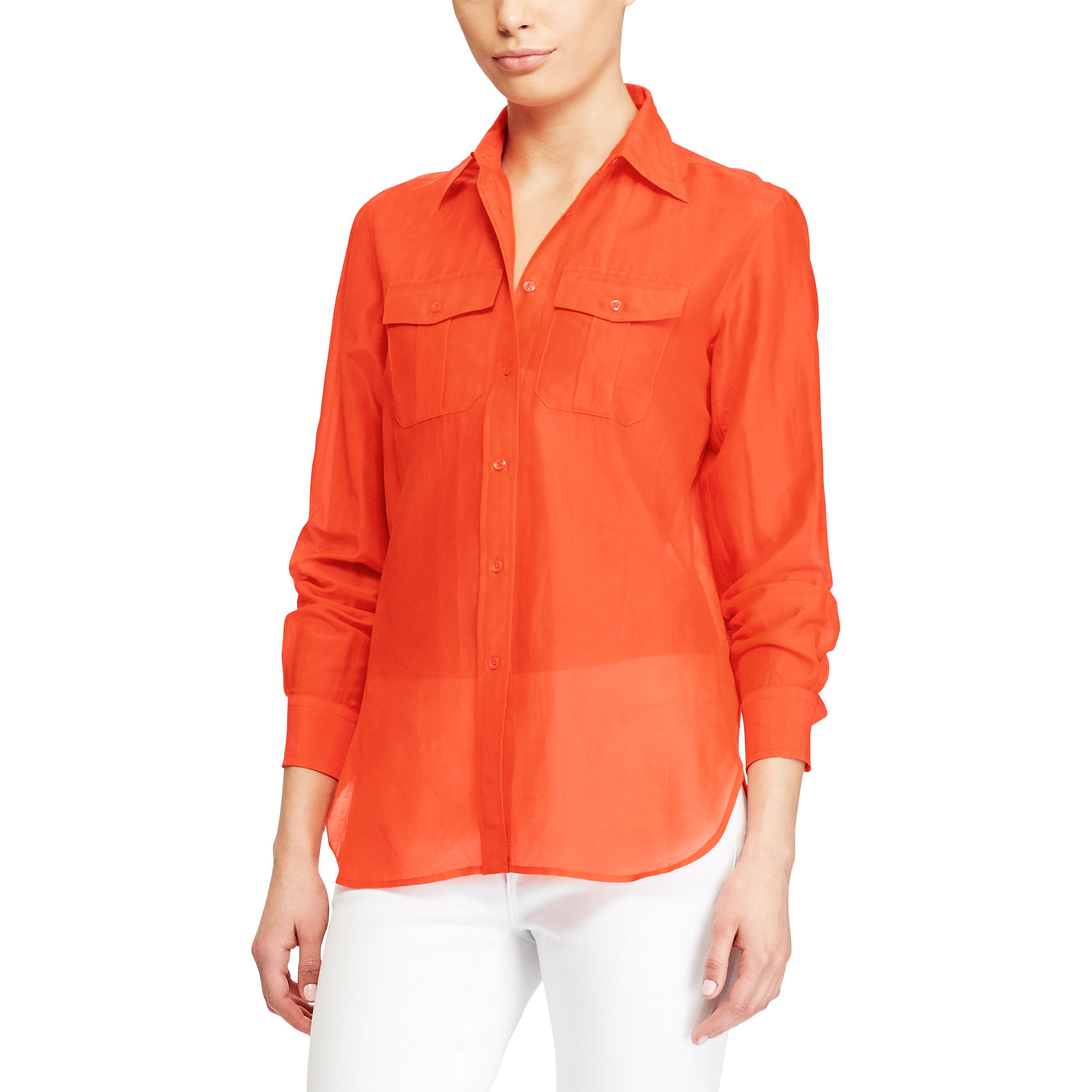 Cotton-Silk-Voile Shirt