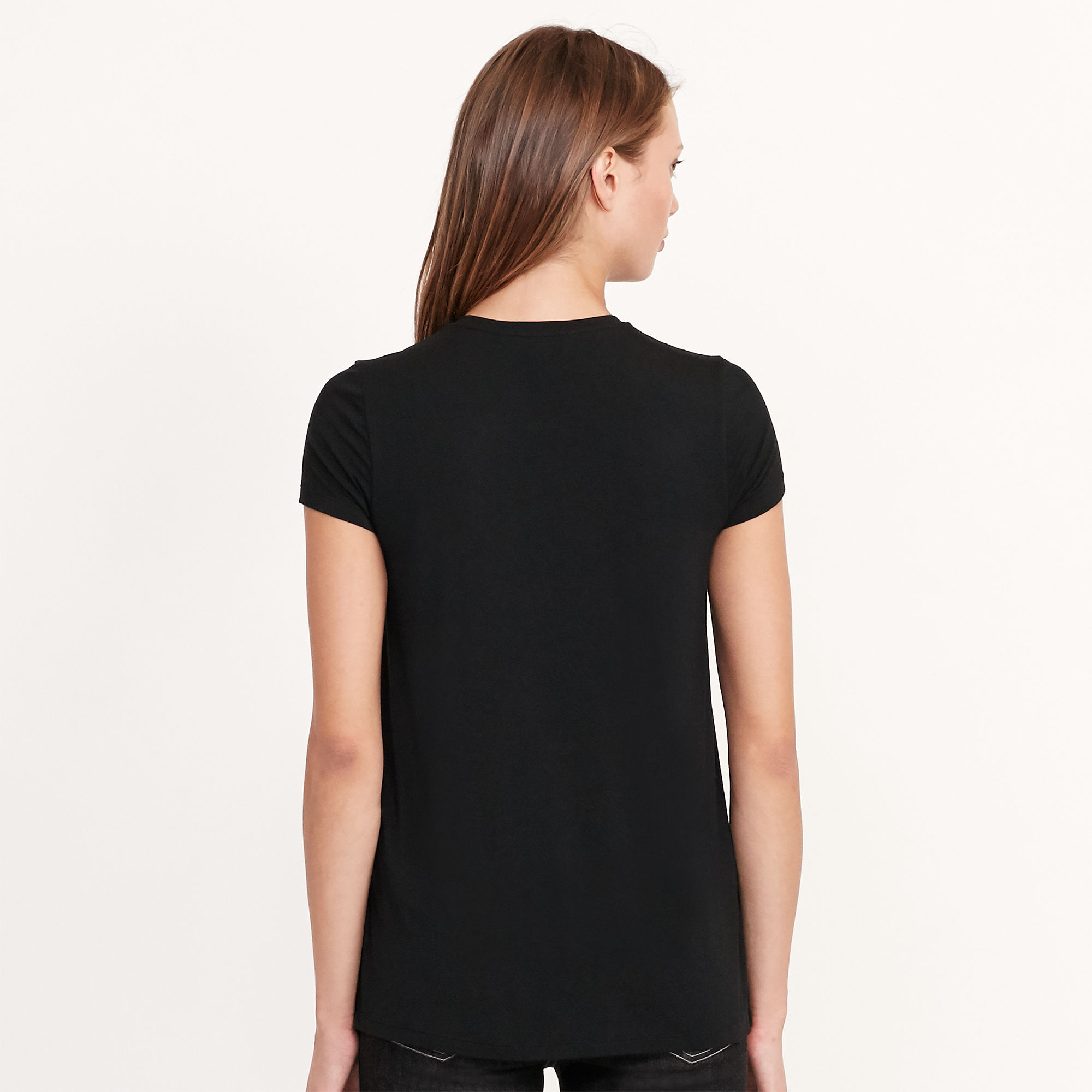 Crepe-Front Jersey Tee