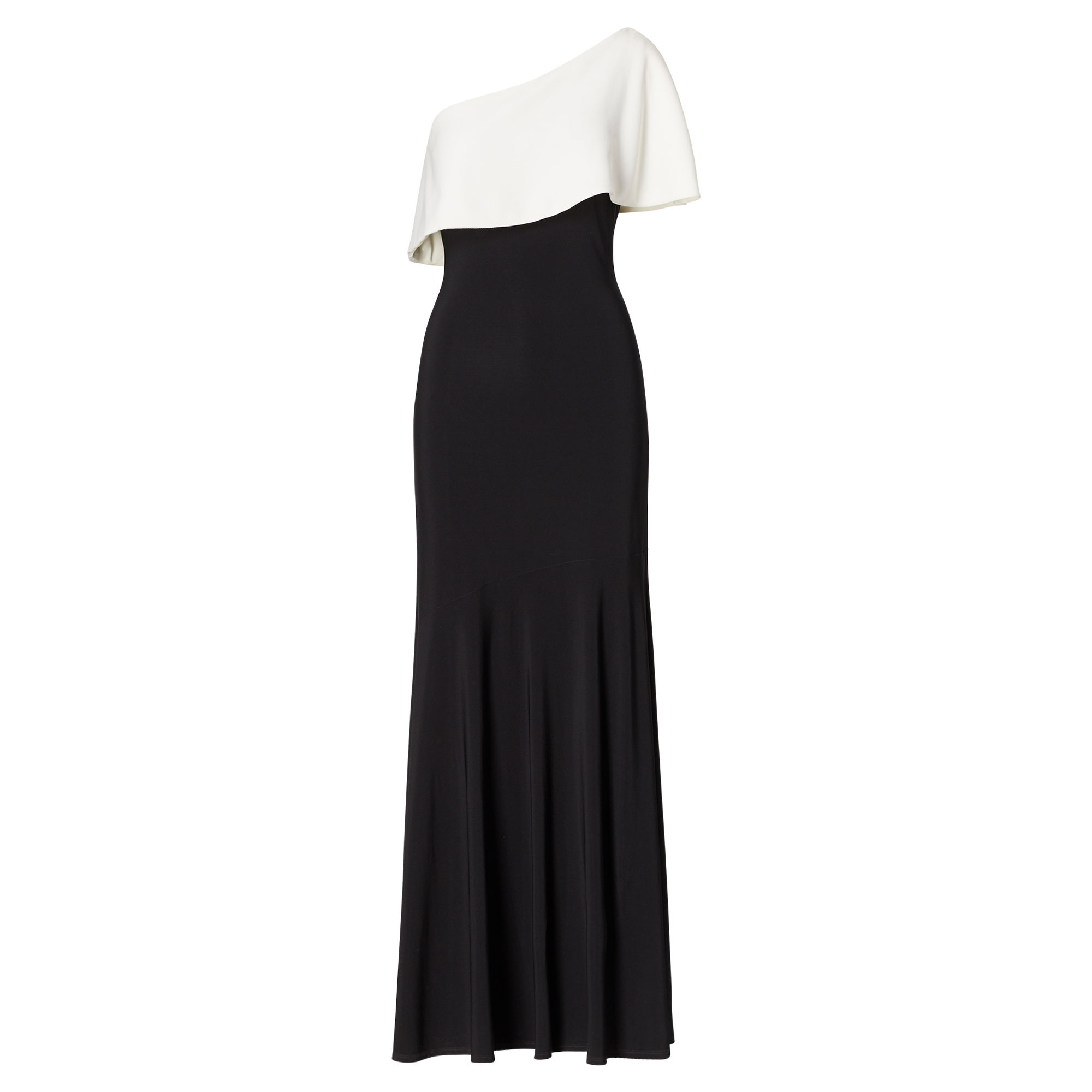 Jersey One-Shoulder Gown