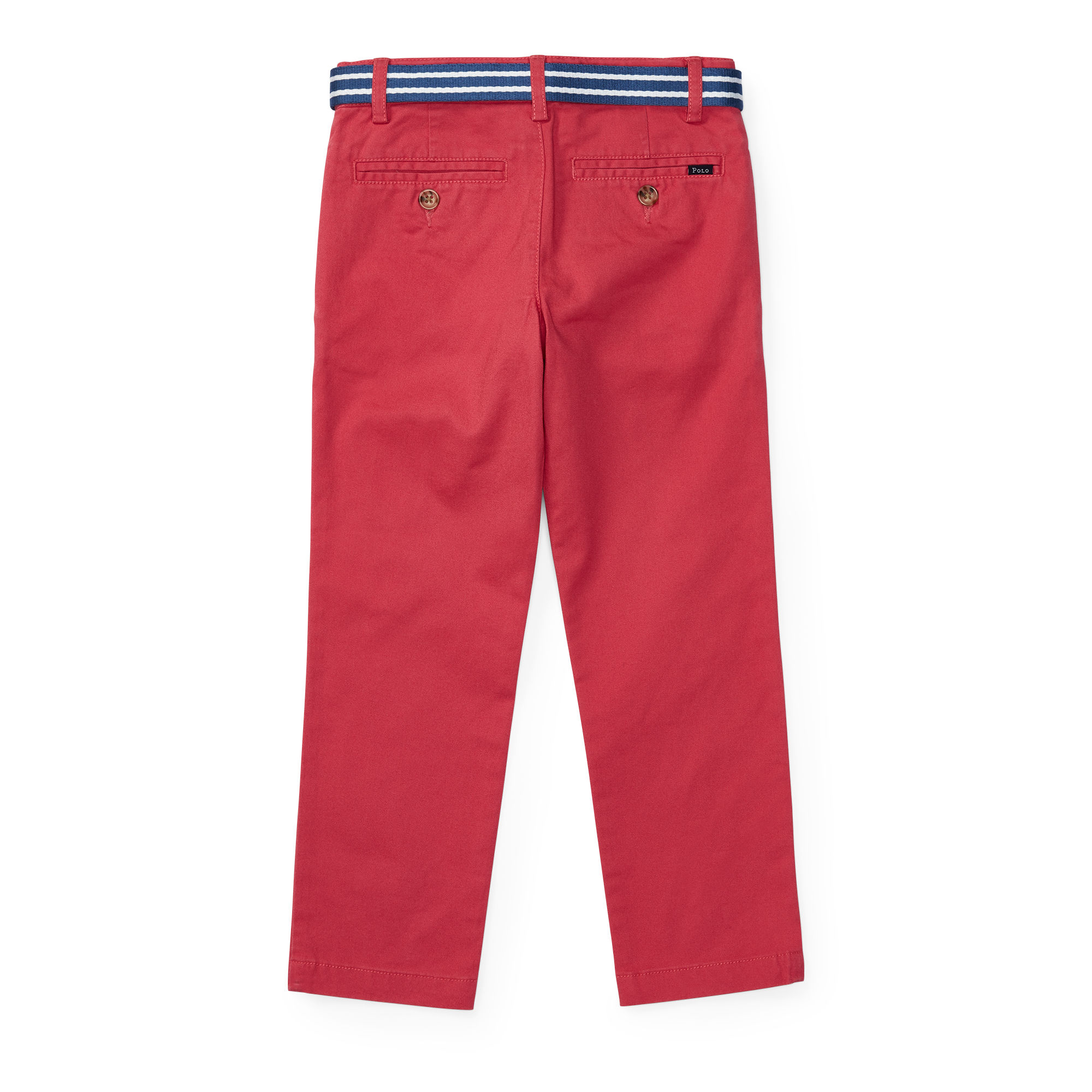 Belted Stretch Cotton Chino