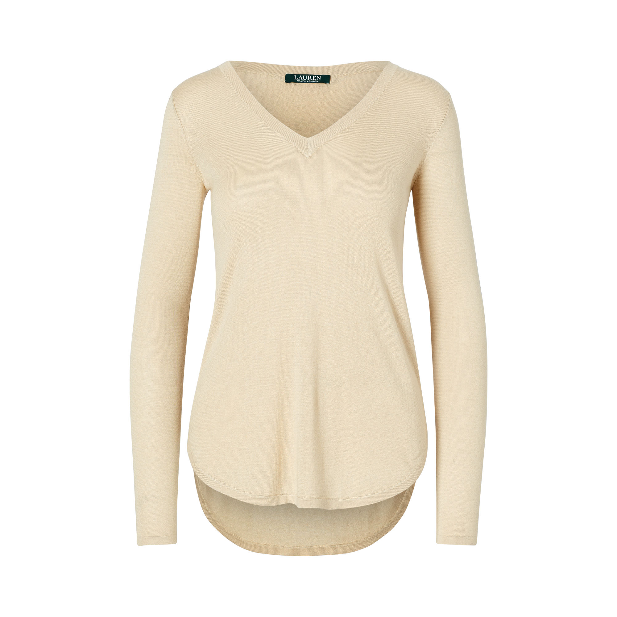 Silk-Blend V-Neck Sweater