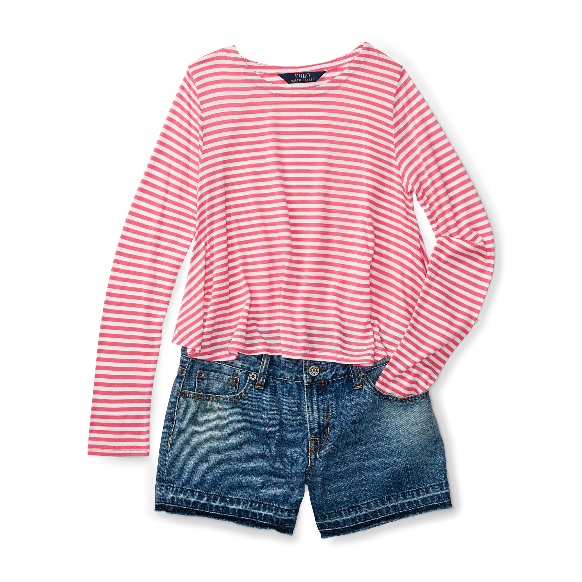 Striped Jersey Swing Tee