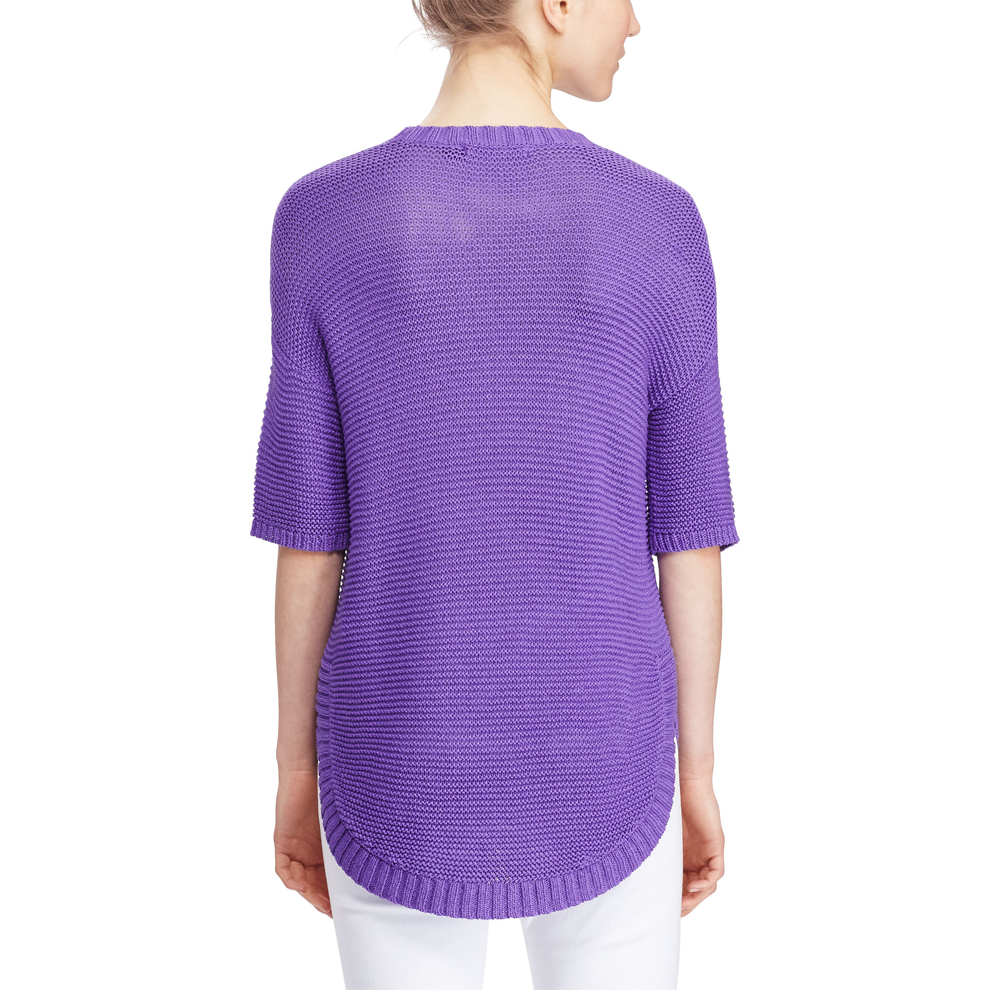 Short-Sleeve Crewneck Sweater