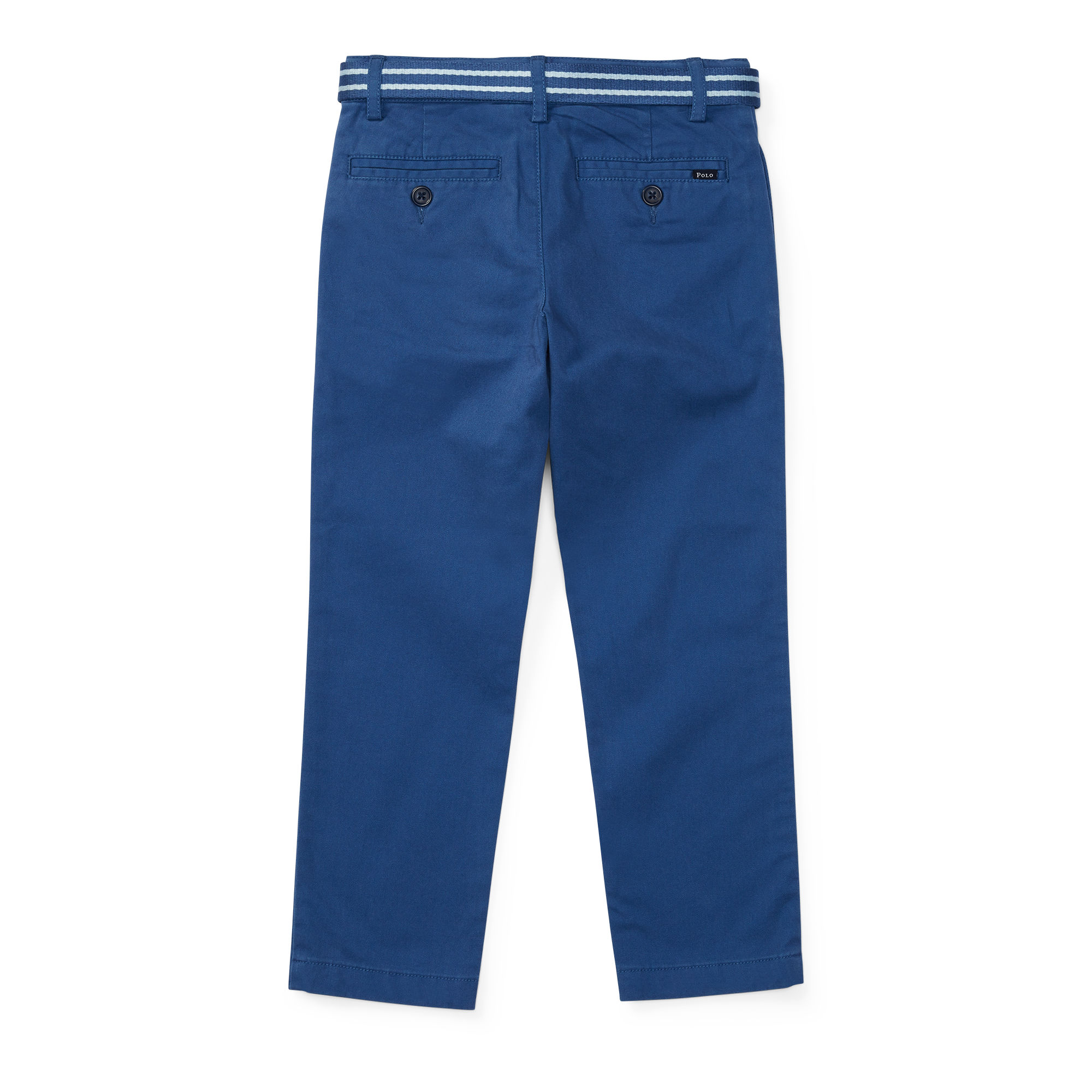 Belted Stretch Cotton Chino