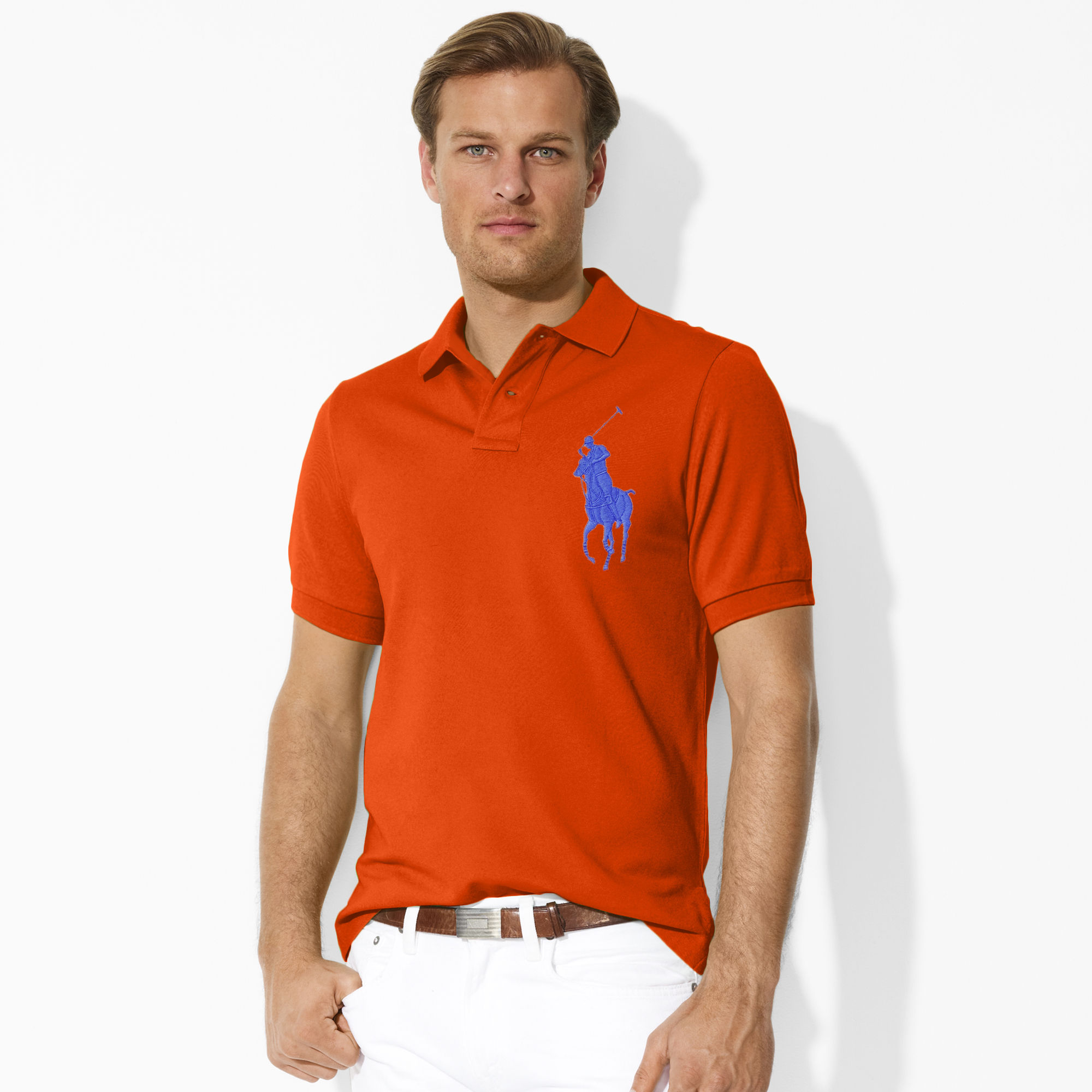 Classic Fit Cotton Mesh Polo