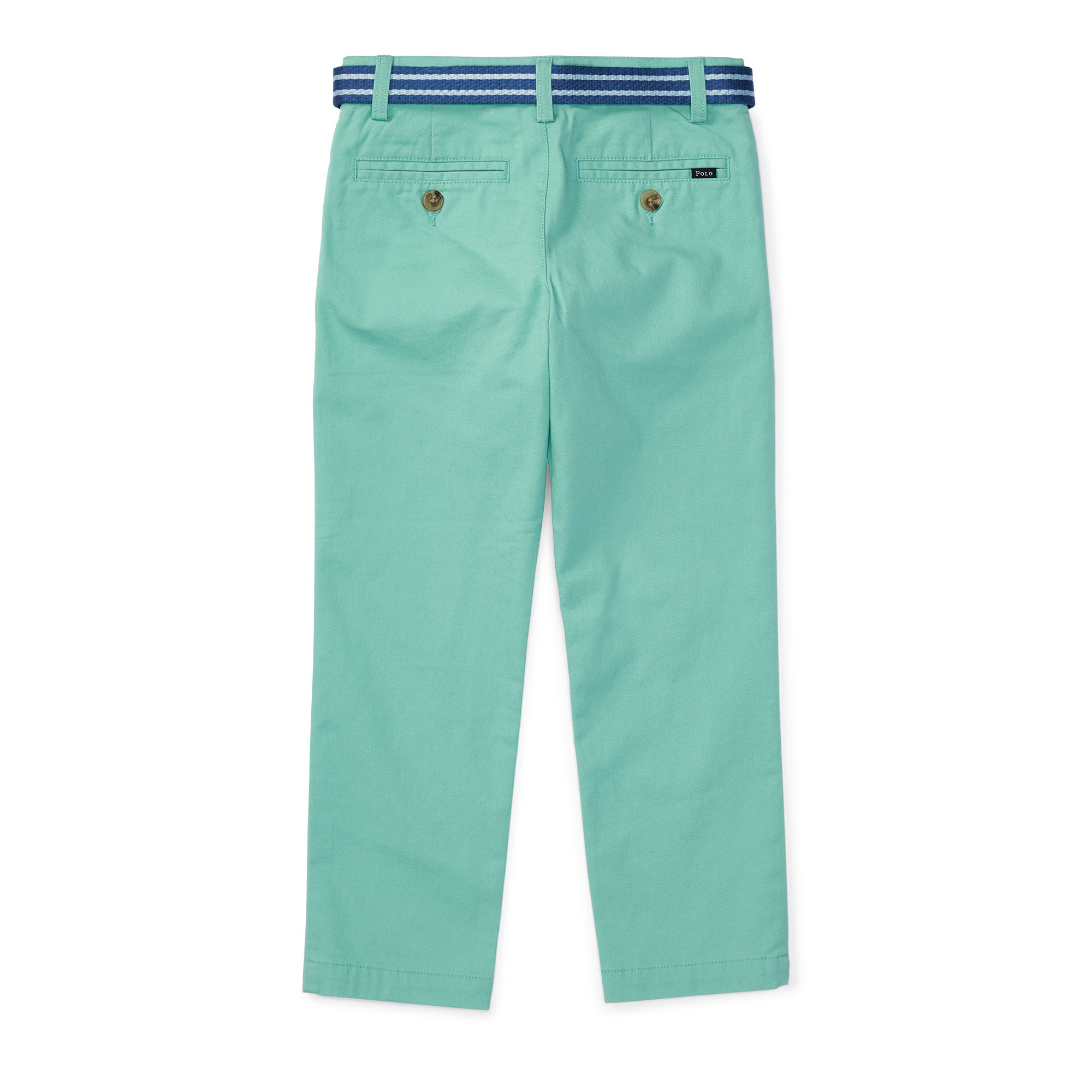 Belted Stretch Cotton Chino