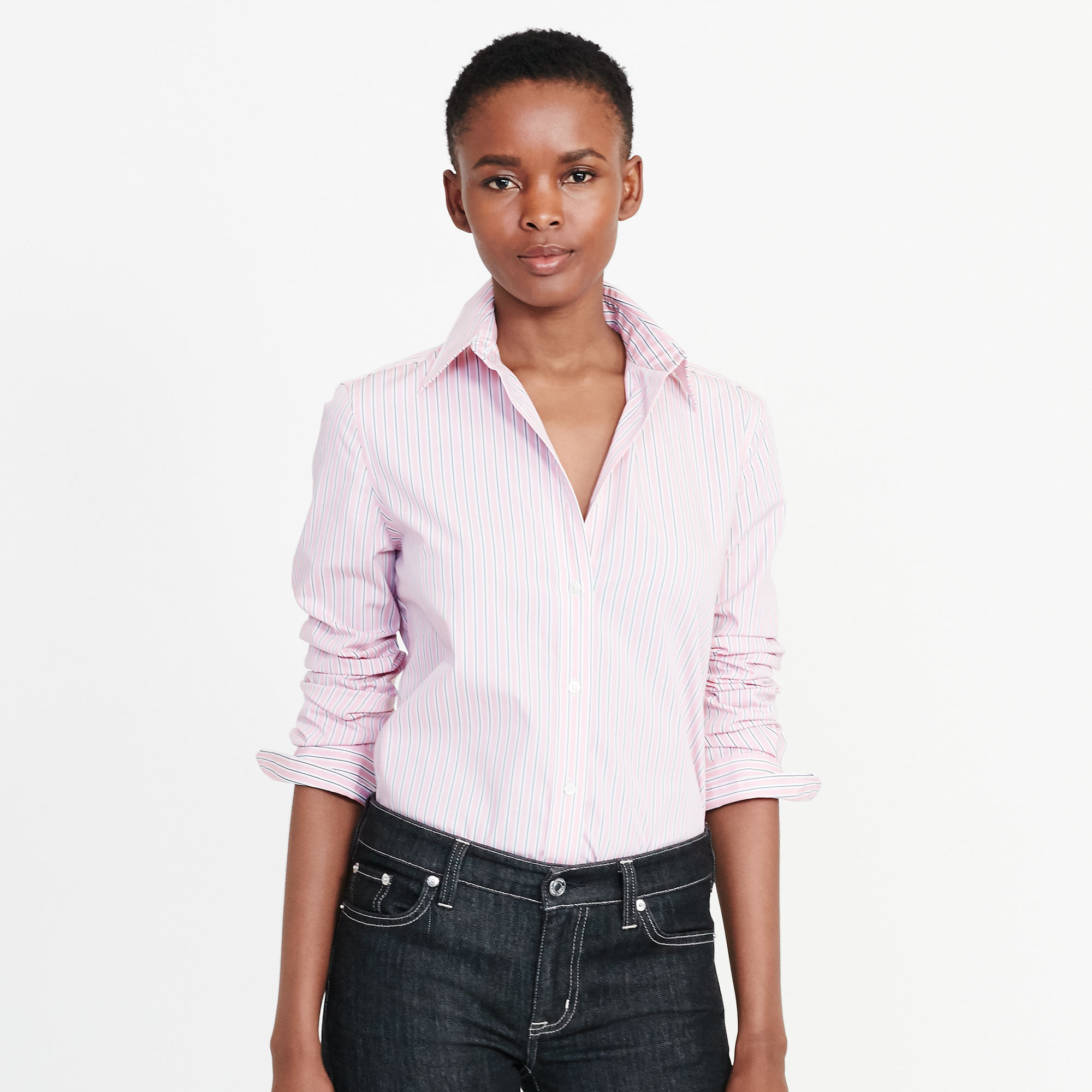 Slim Striped Cotton Shirt