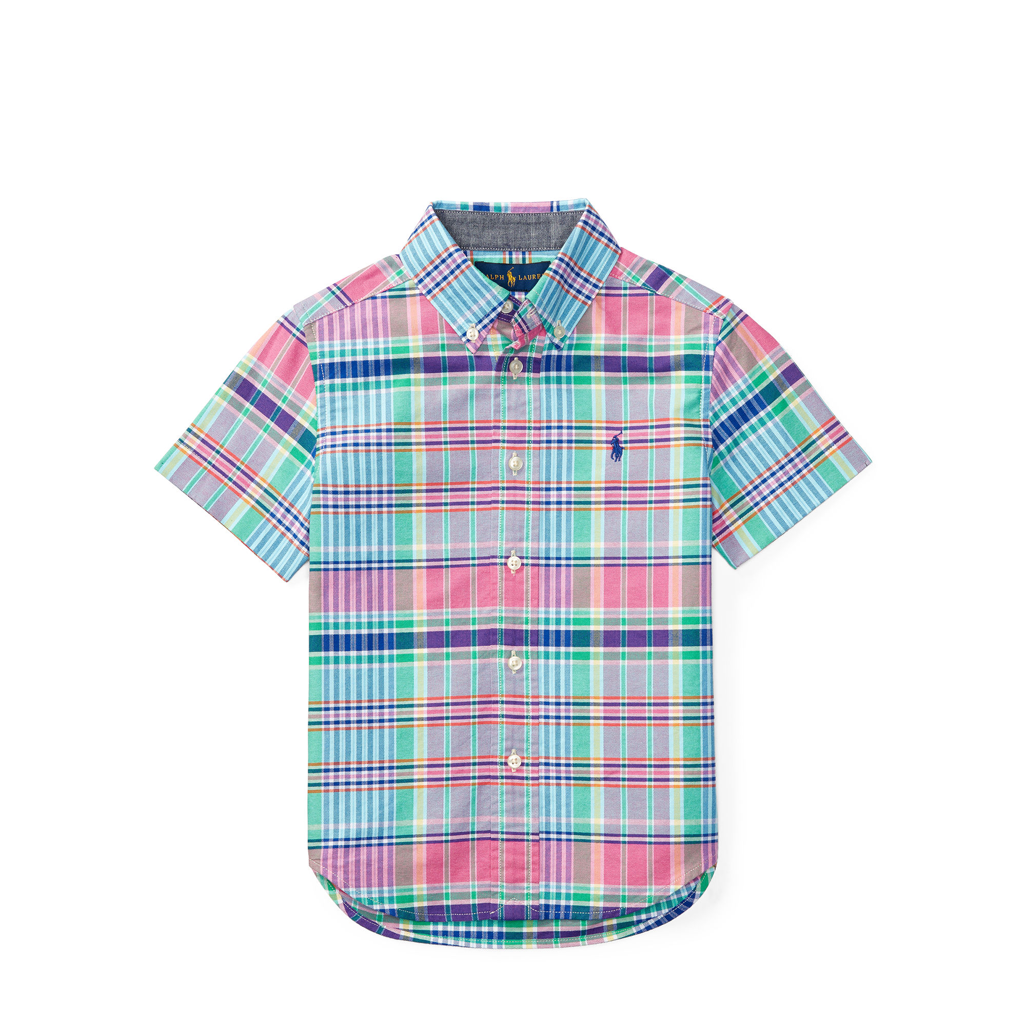 Madras Cotton Oxford Shirt