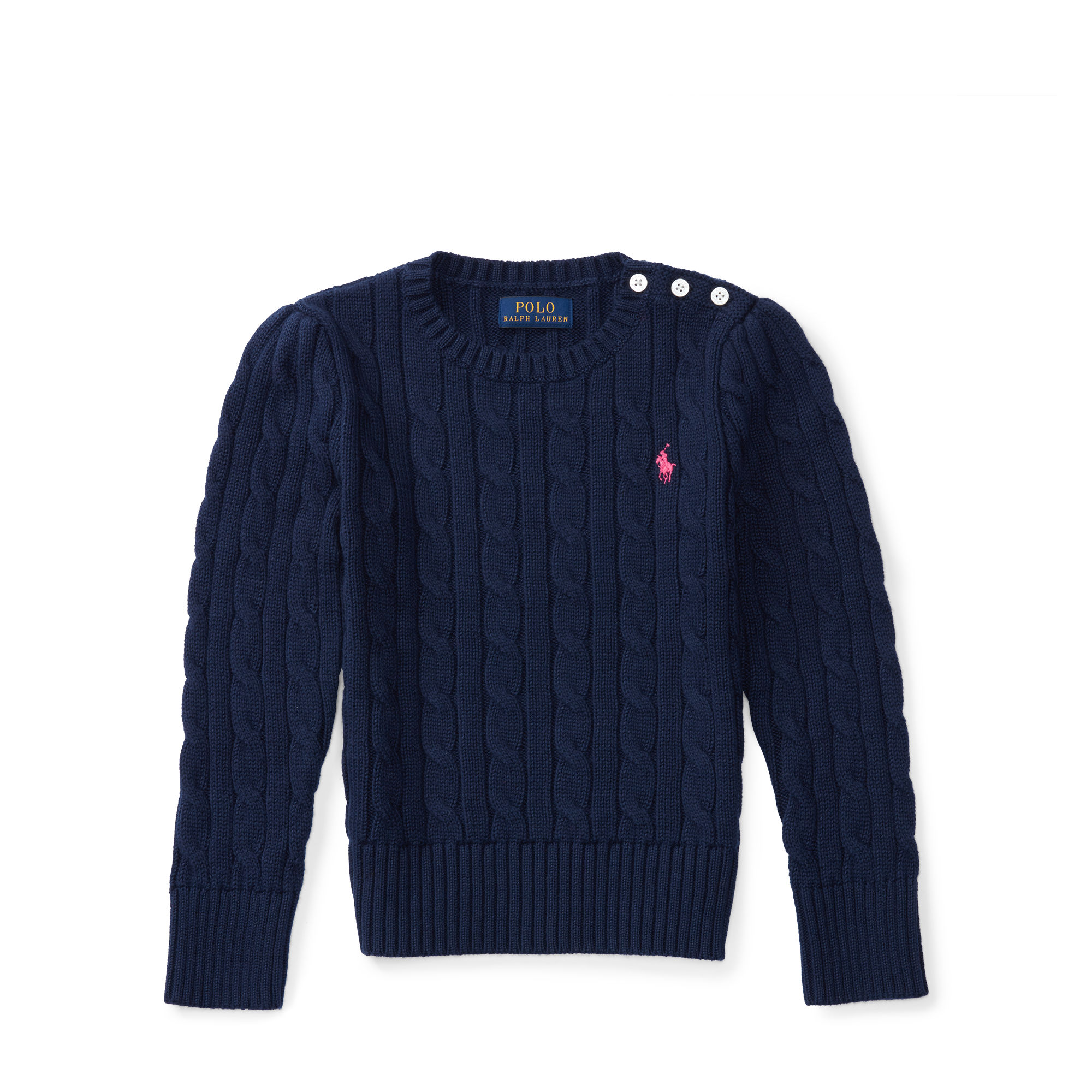 Cable Combed Cotton Sweater