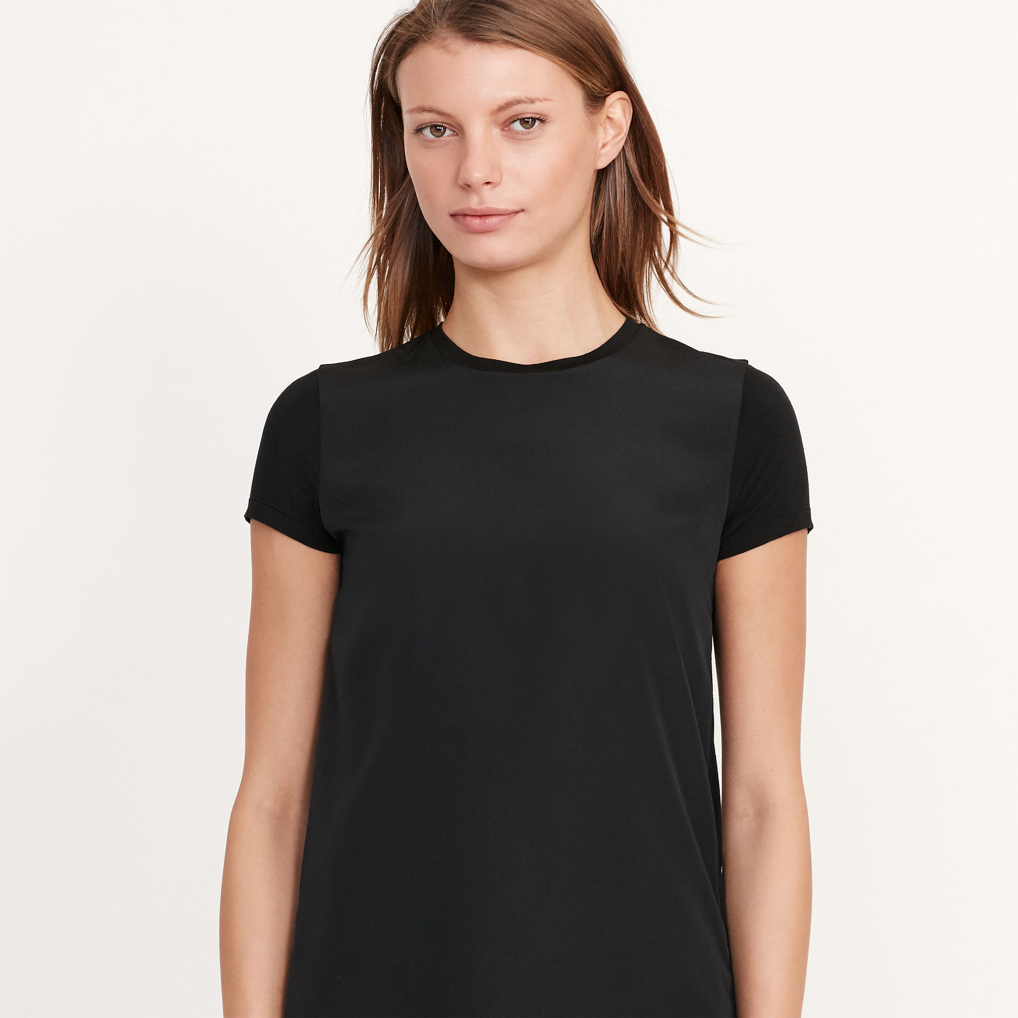 Crepe-Front Jersey Tee