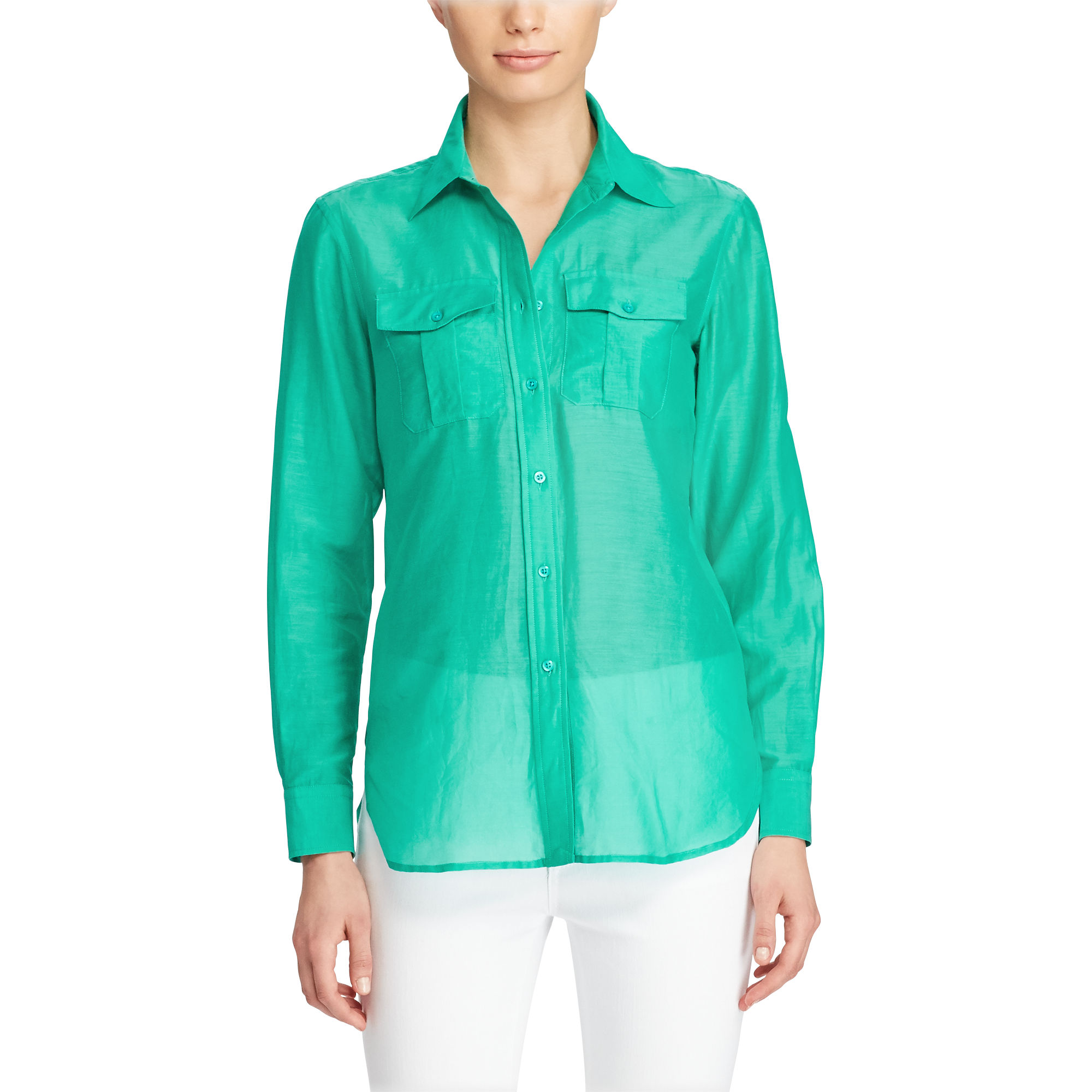 Cotton-Silk-Voile Shirt