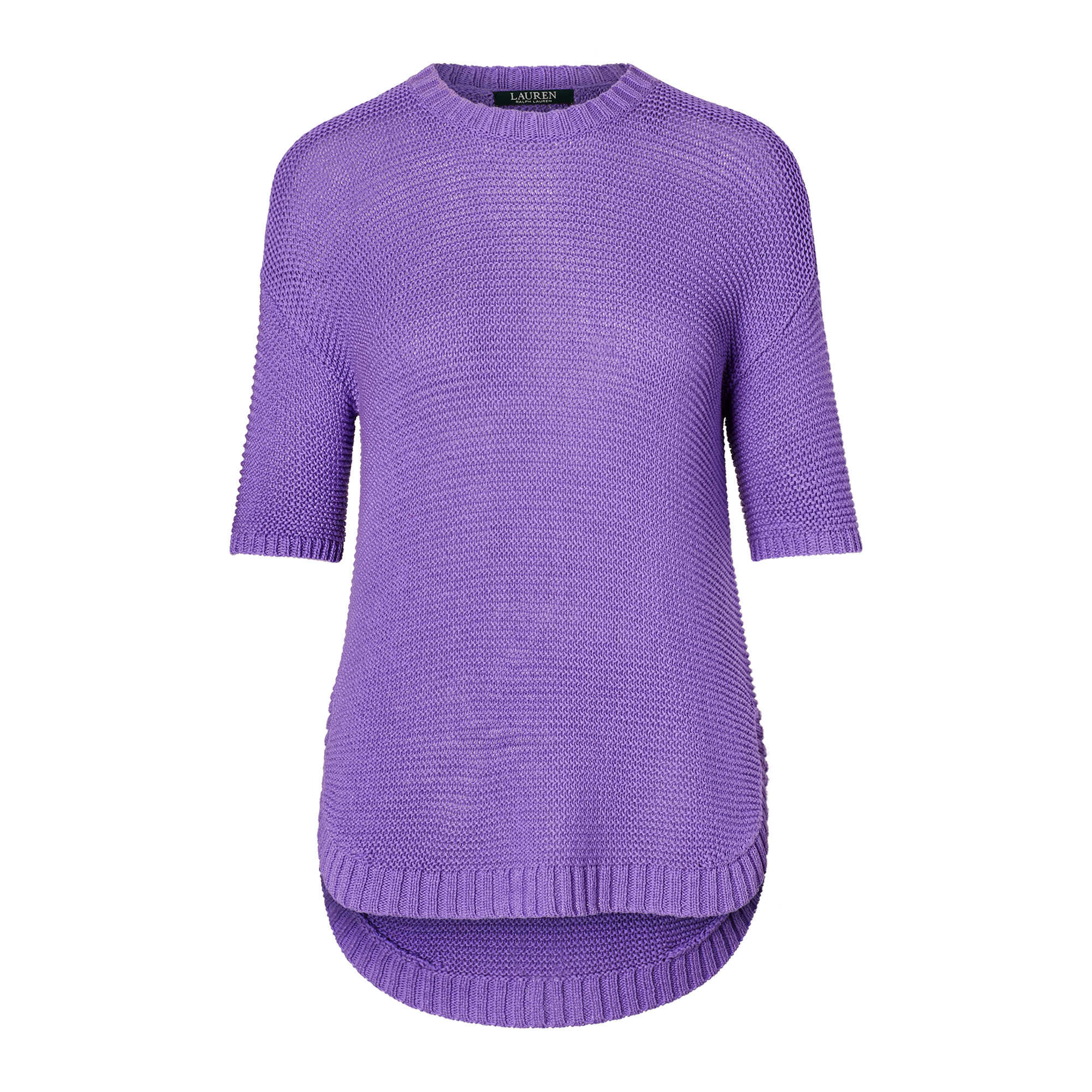 Short-Sleeve Crewneck Sweater