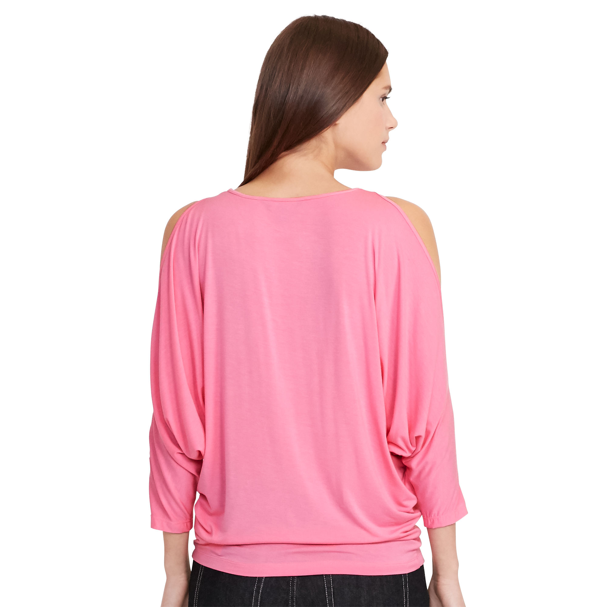 Cutout-Shoulder Jersey Top