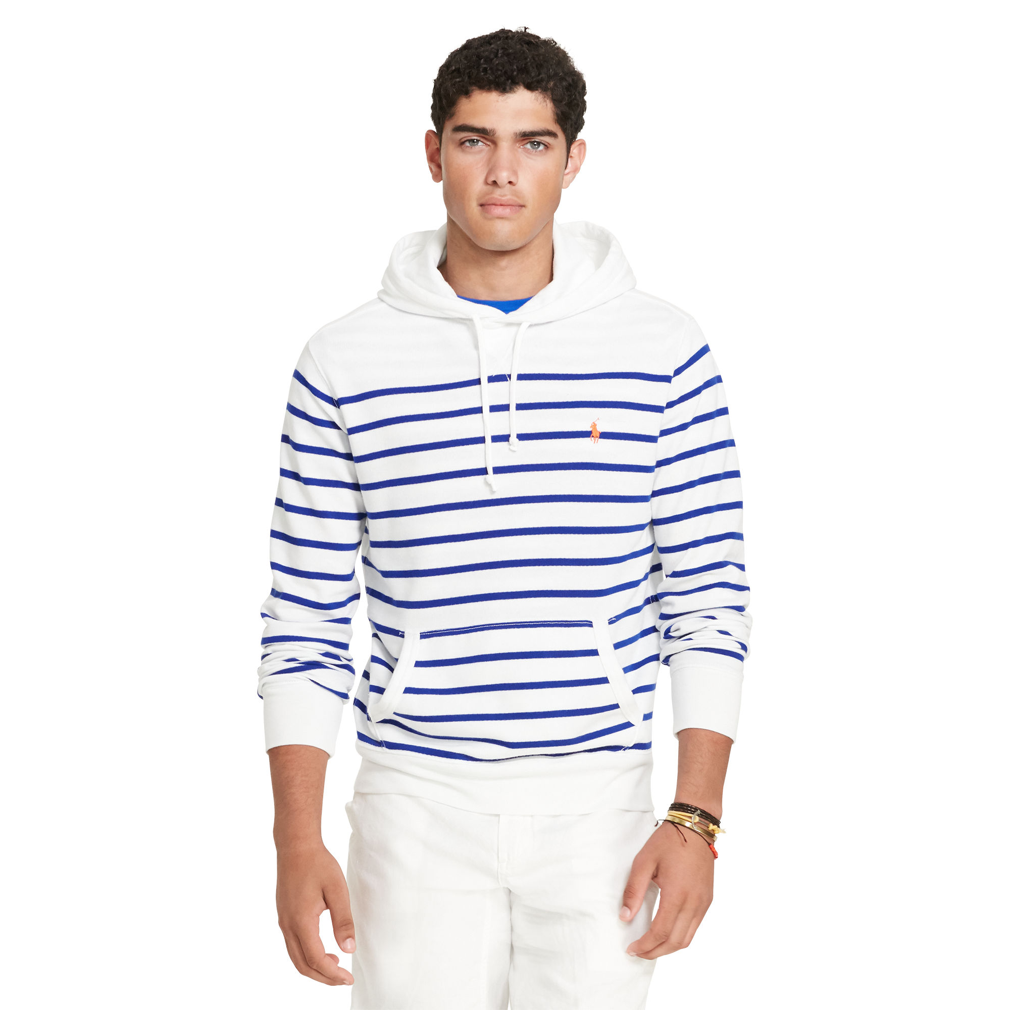 Striped French Terry Hoodie