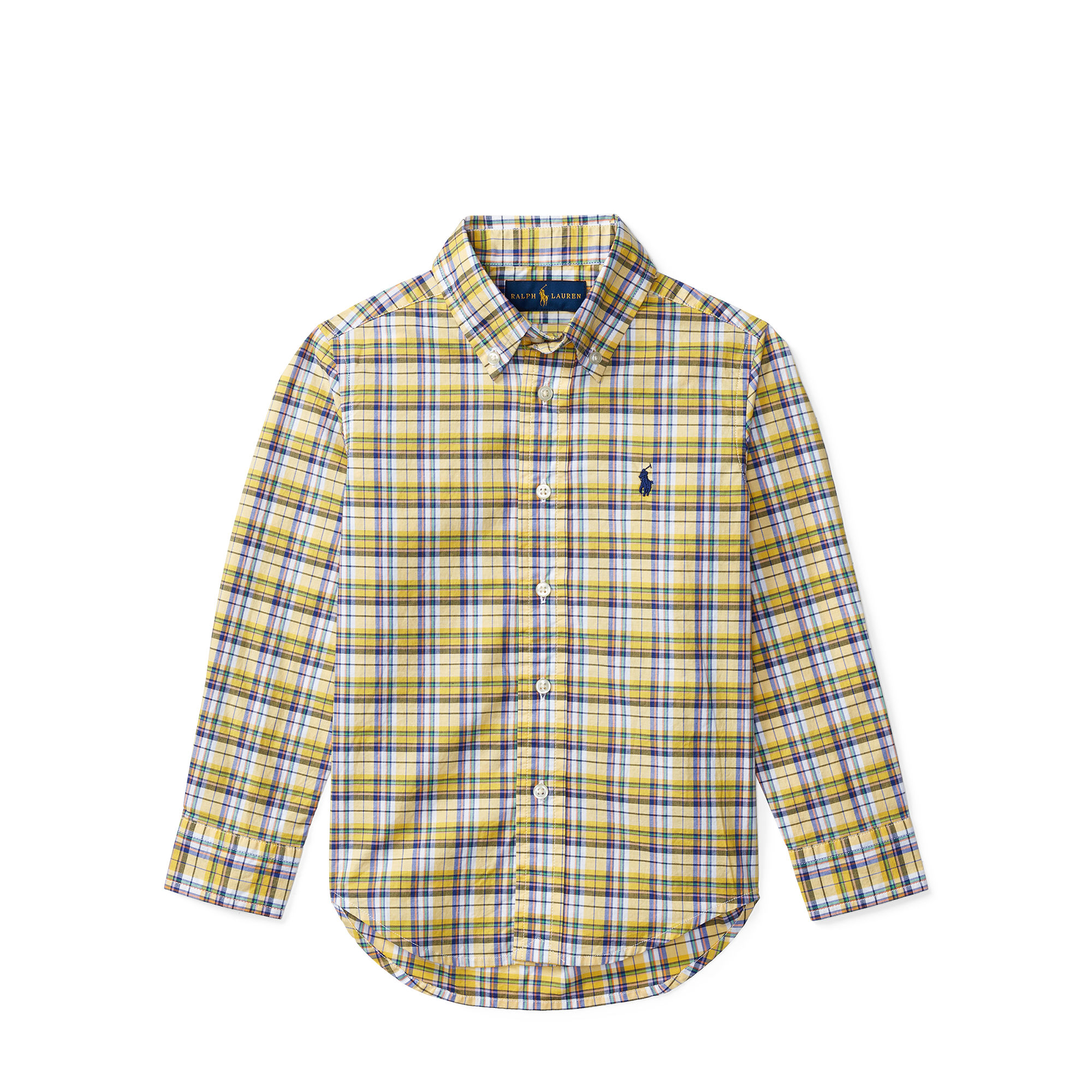 Plaid Cotton Poplin Shirt