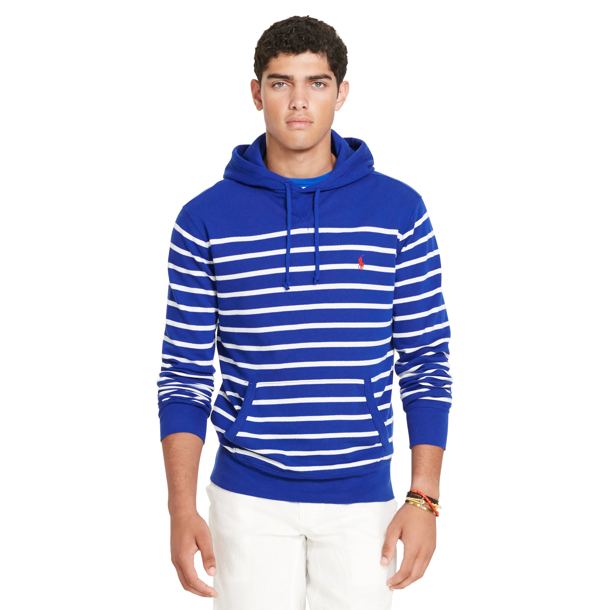 Striped French Terry Hoodie