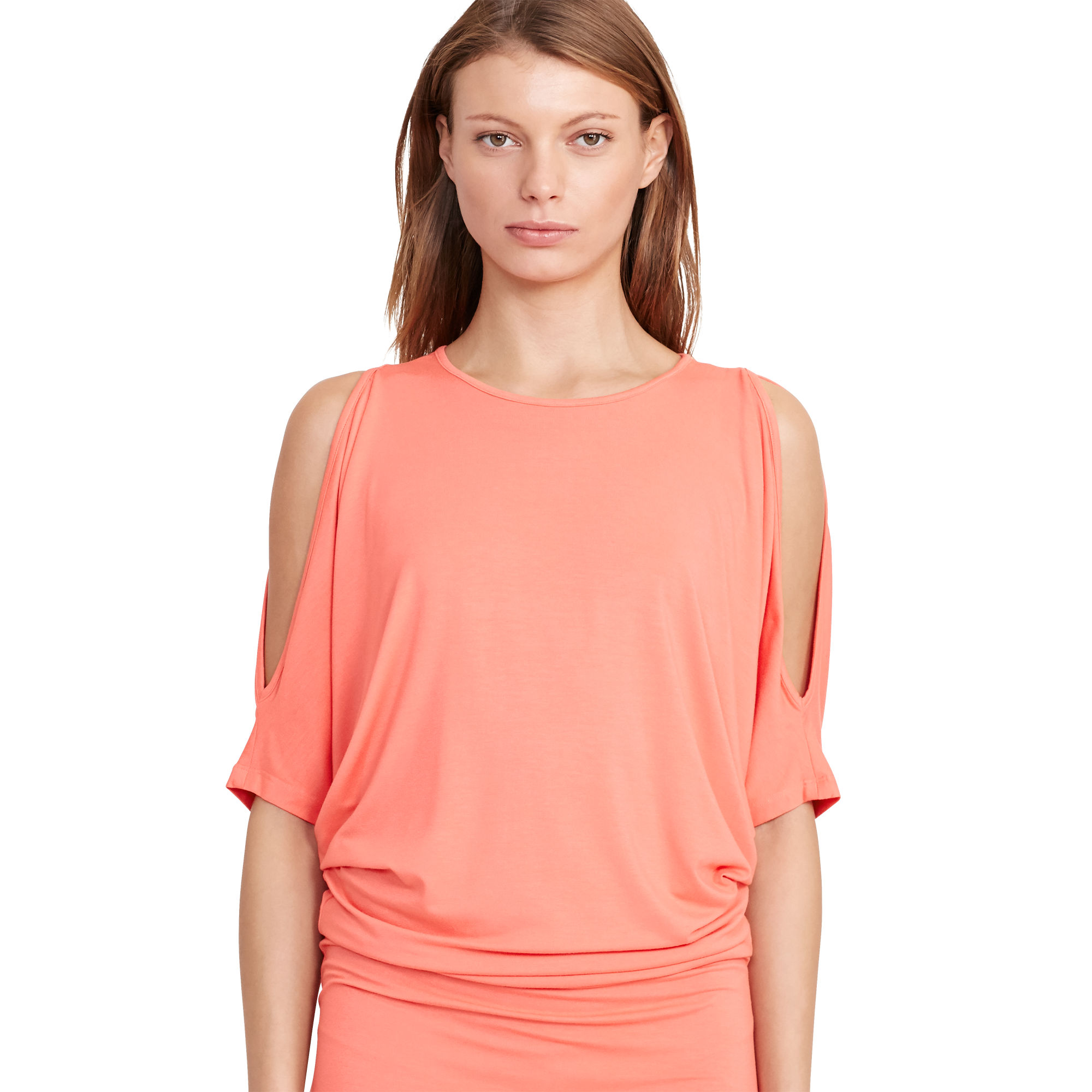 Cutout-Shoulder Jersey Dress