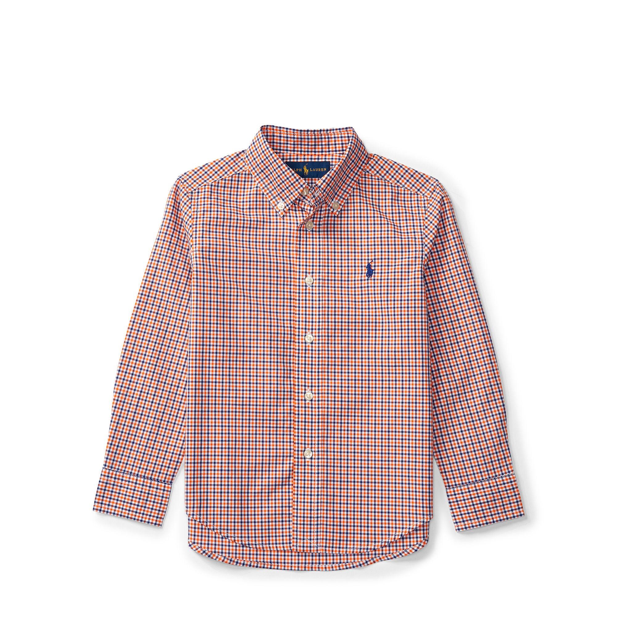 Plaid Cotton Poplin Shirt