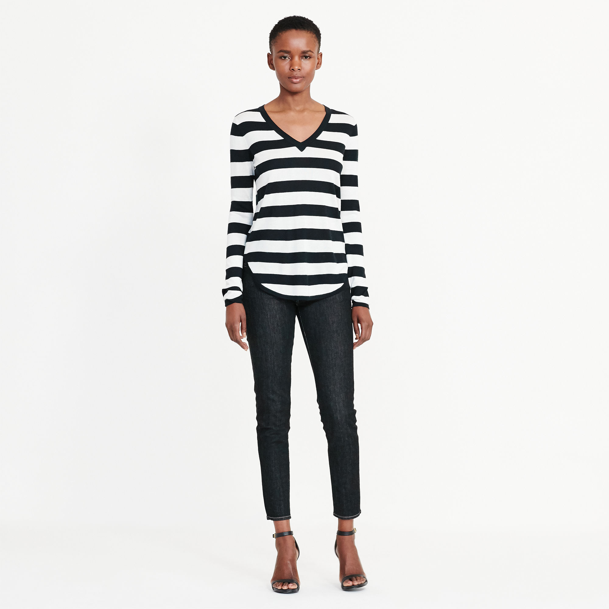 Striped Silk-Blend Sweater