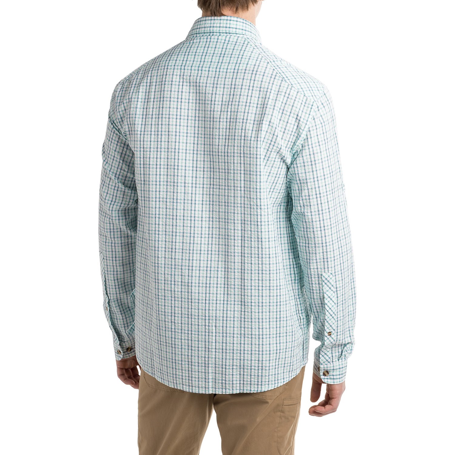 True Flies Bokeelia Check Seersucker Shirt - UPF 25+, Long Sleeve (For Men)