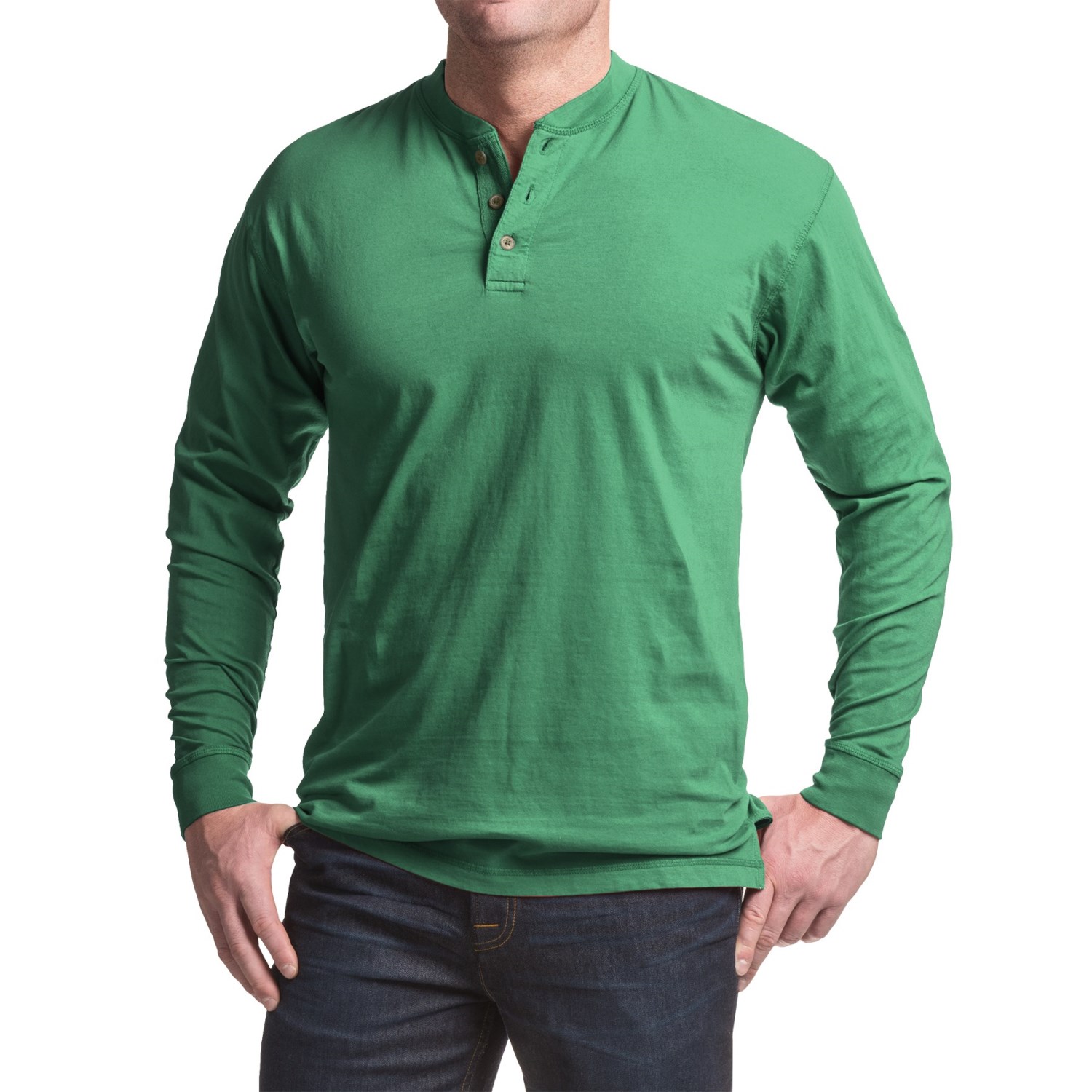 Canyon Guide Outfitters Pigment-Dyed Henley Shirt - Long Sleeve (For Men)