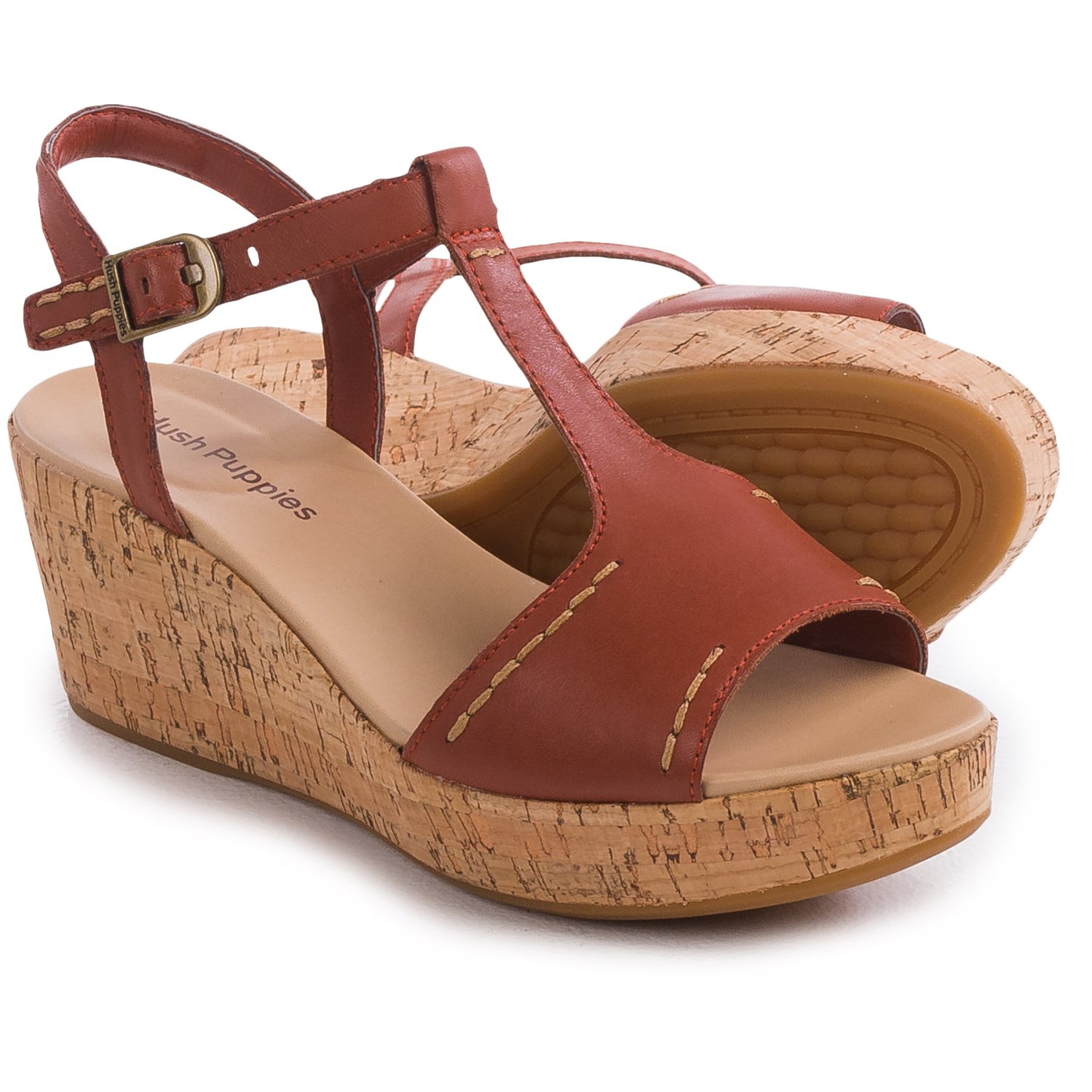 Hush Puppies Blakely Durante Wedge Sandals - Leather (For Women)