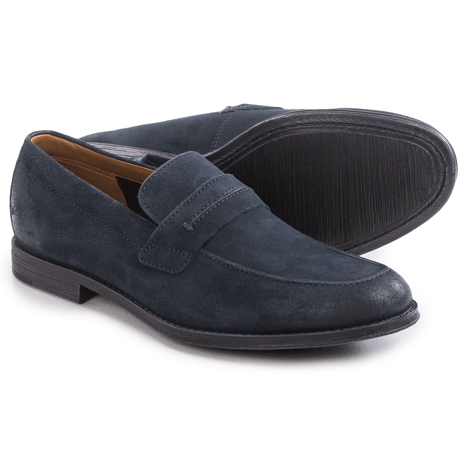 Clarks Hawkley Free Loafers - Suede (For Men)