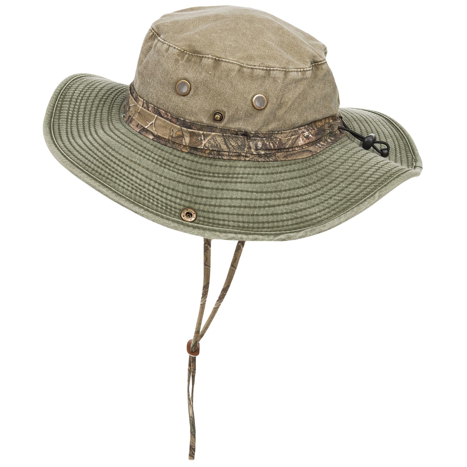 Stetson Pigment-Dyed Twill Boonie Hat with Mossy Oak® Trim (For Men)