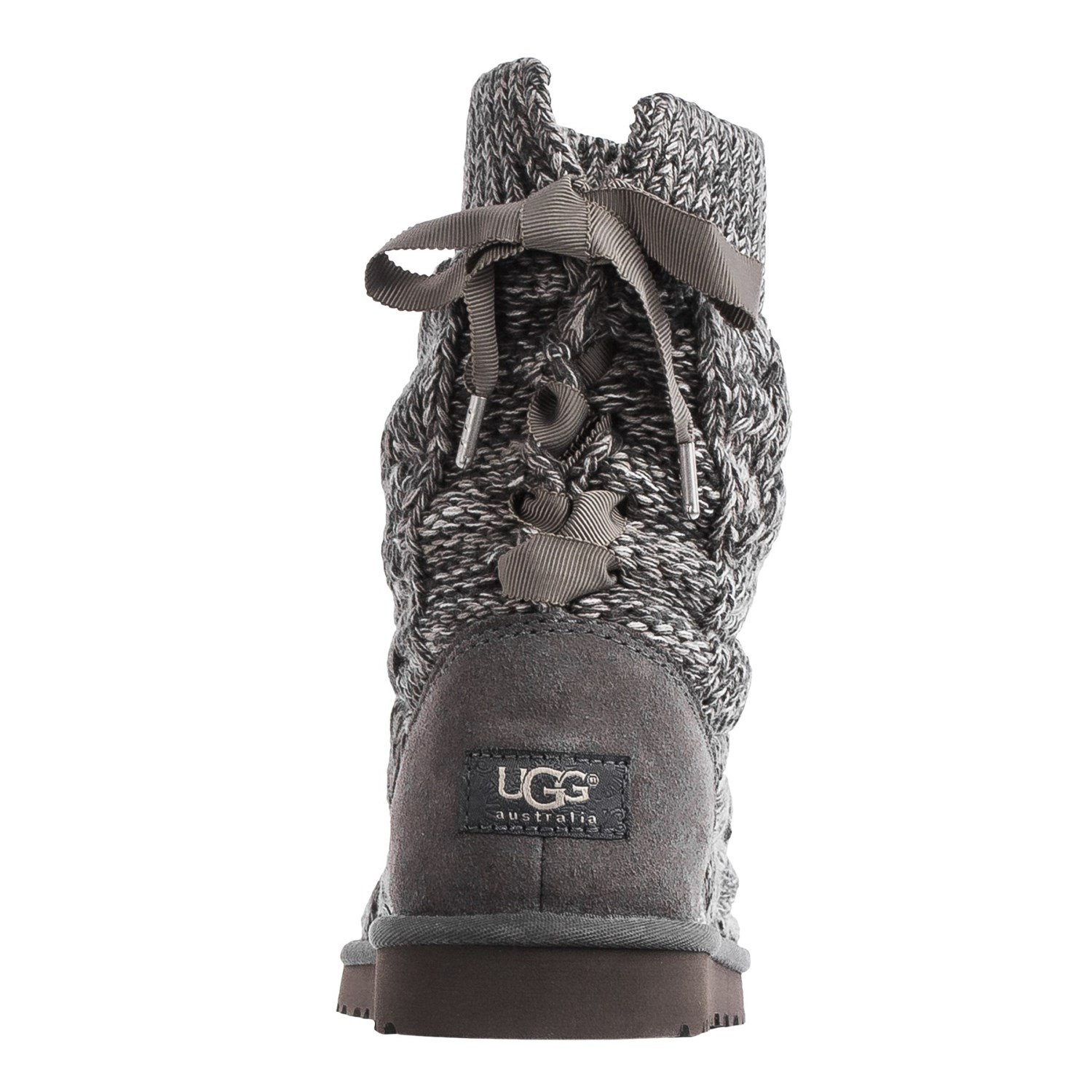 UGG® Australia Isla Cable-Knit Boots - Cotton Knit, Suede (For Women)