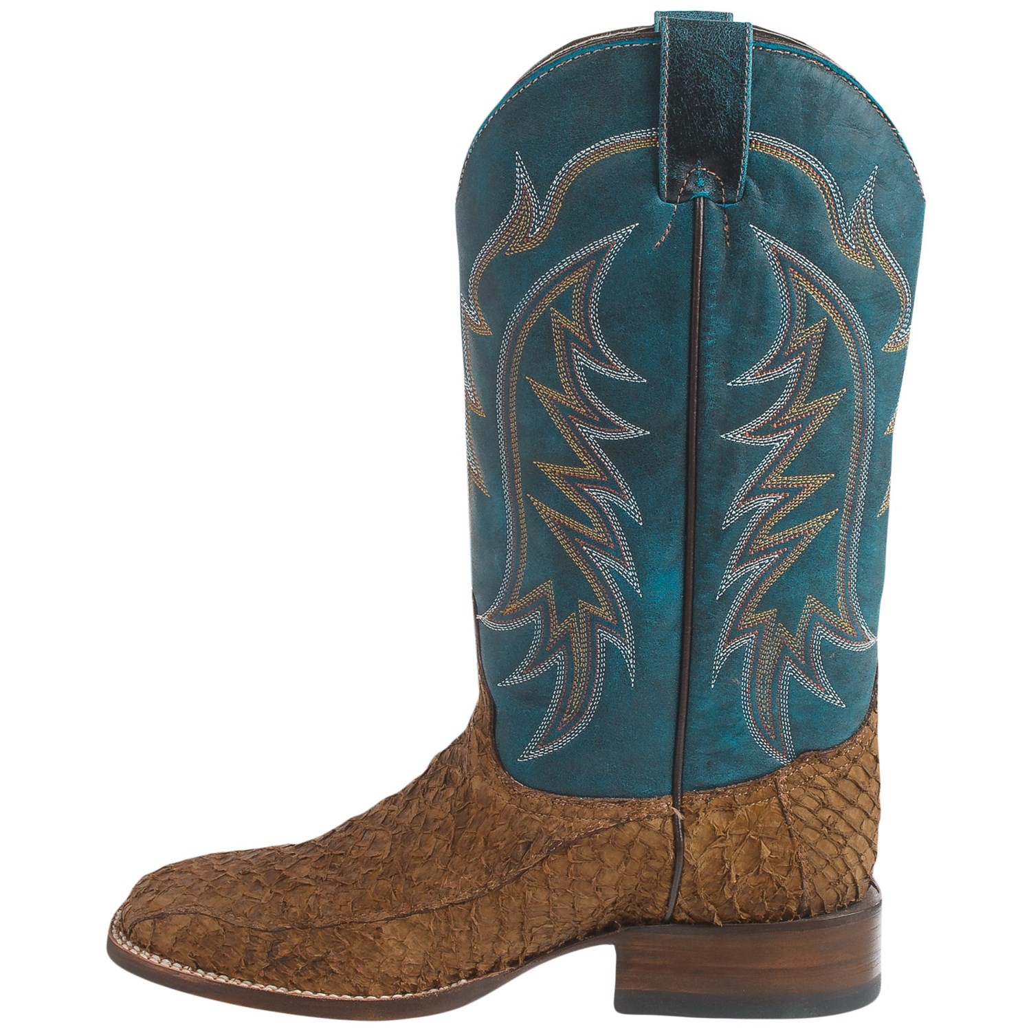 Stetson Amazon Bay Apache Cowboy Boots - Square Toe (For Men)