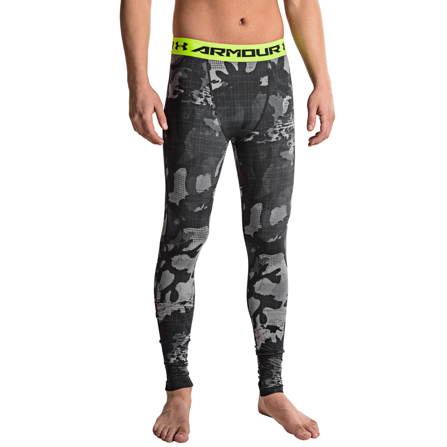 Under Armour HeatGear® Printed Compression Leggings - UPF 30+ (For Men)