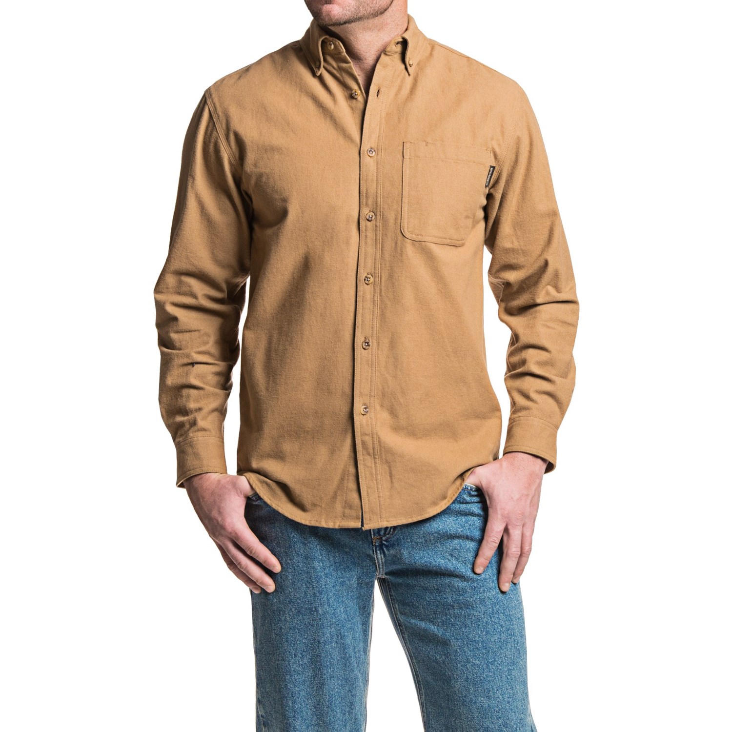 Wolverine Sutton Shirt - Cotton Chamois, Long Sleeve (For Men)