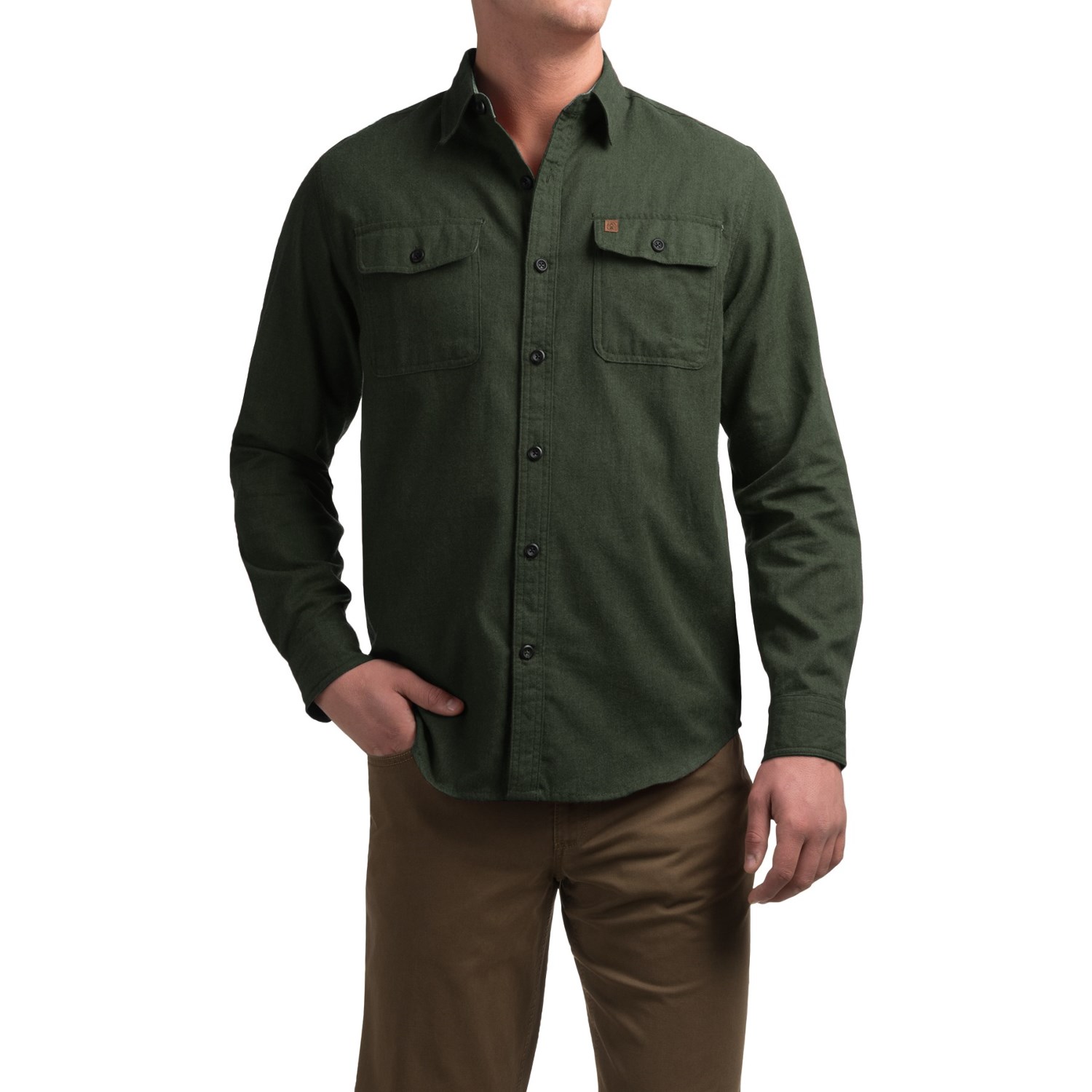 Coleman Solid Flannel Shirt - Long Sleeve (For Men)