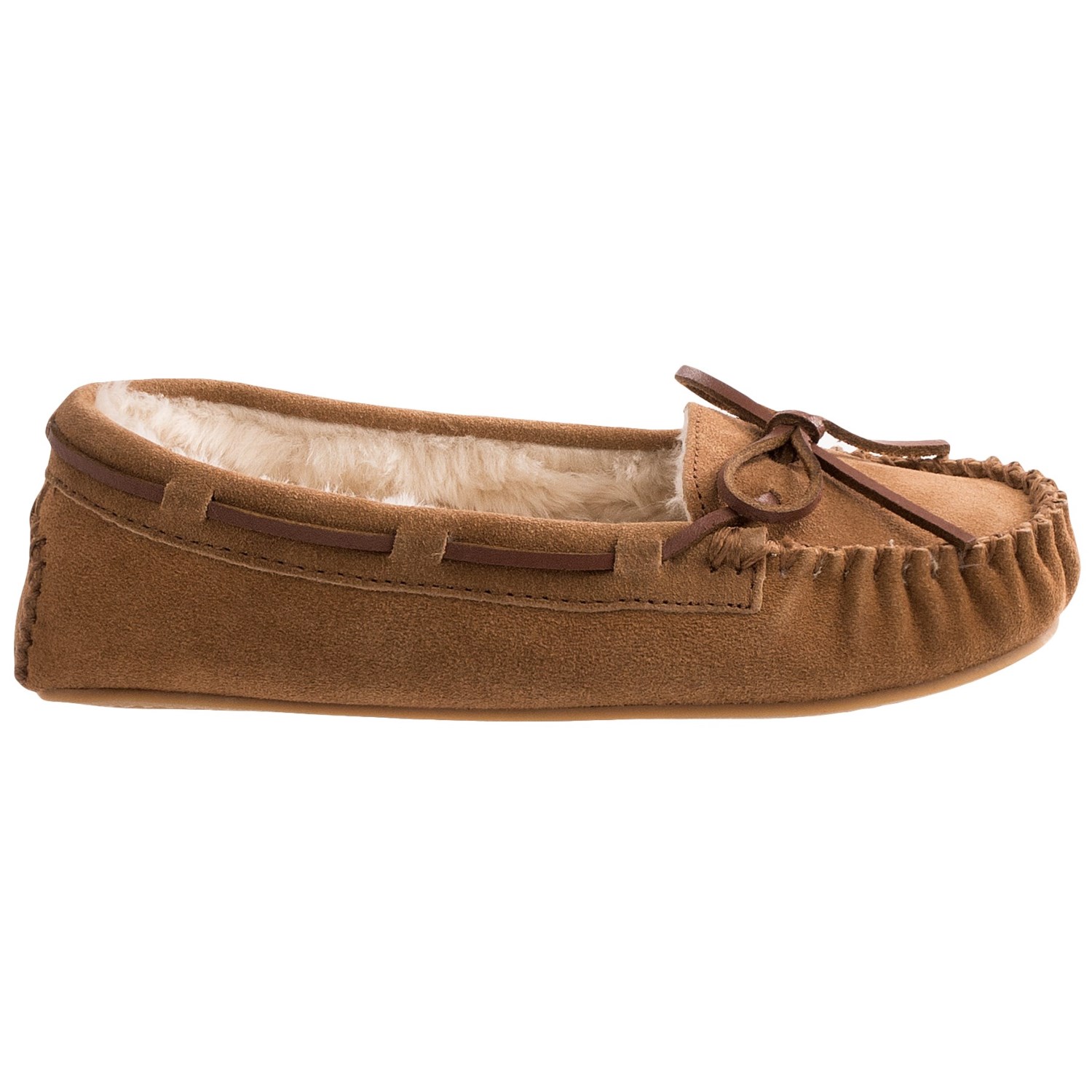 Clarks Plush Moc Slippers - Suede (For Women)