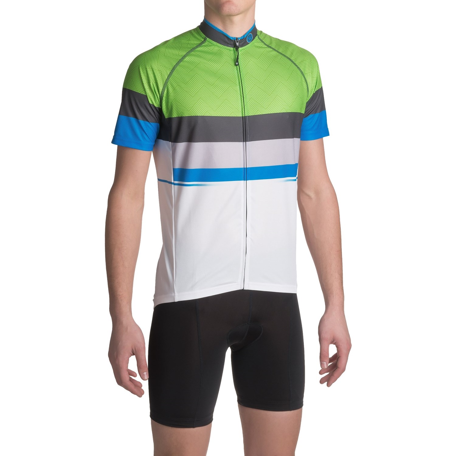 Canari Del Mar Cycling Jersey - UPF 30+, Full Zip, Short Sleeve (For Men)