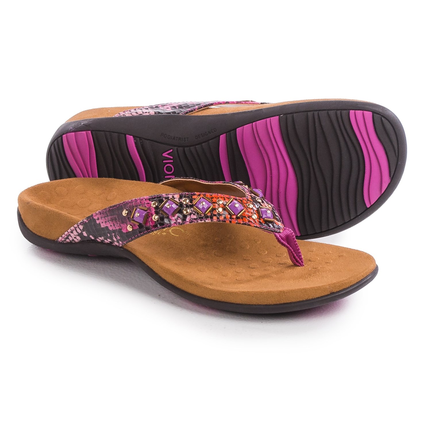 Vionic with Orthaheel Technology Floriana Sandals (For Women)