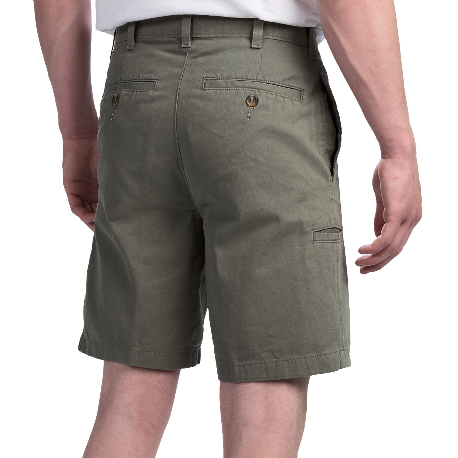 Brushed Cotton Twill Shorts (For Men)