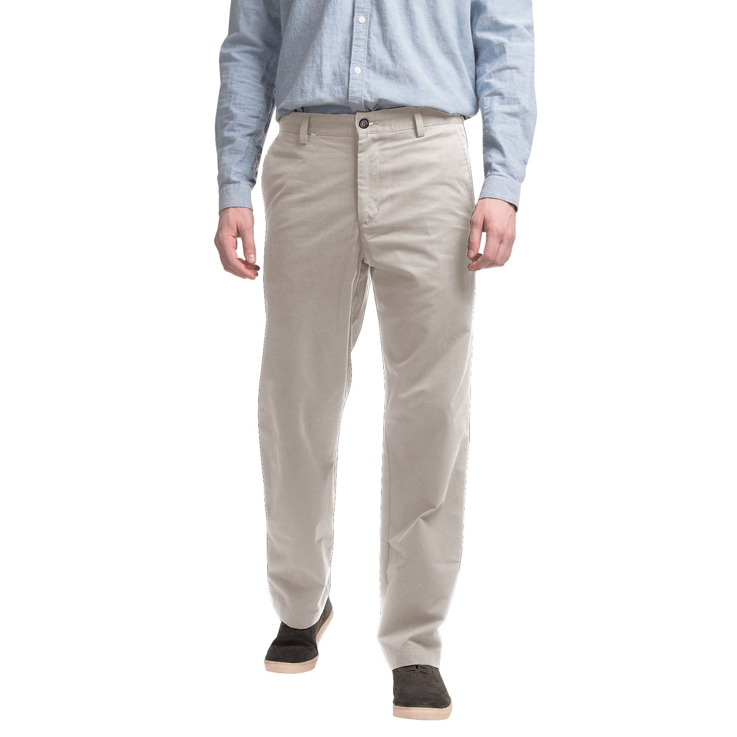 Reed Edward Summer Wash Cotton Pants - Flat Front (For Men)