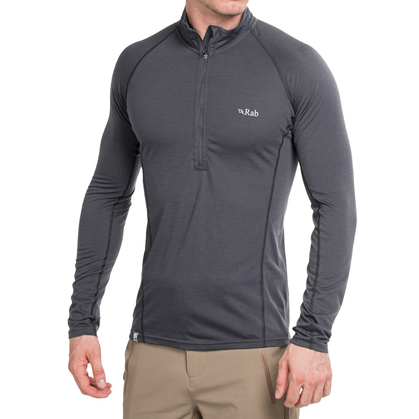 Rab Meco 165 Midweight Base Layer Top - Merino Wool, Zip Neck, Long Sleeve (For Men)