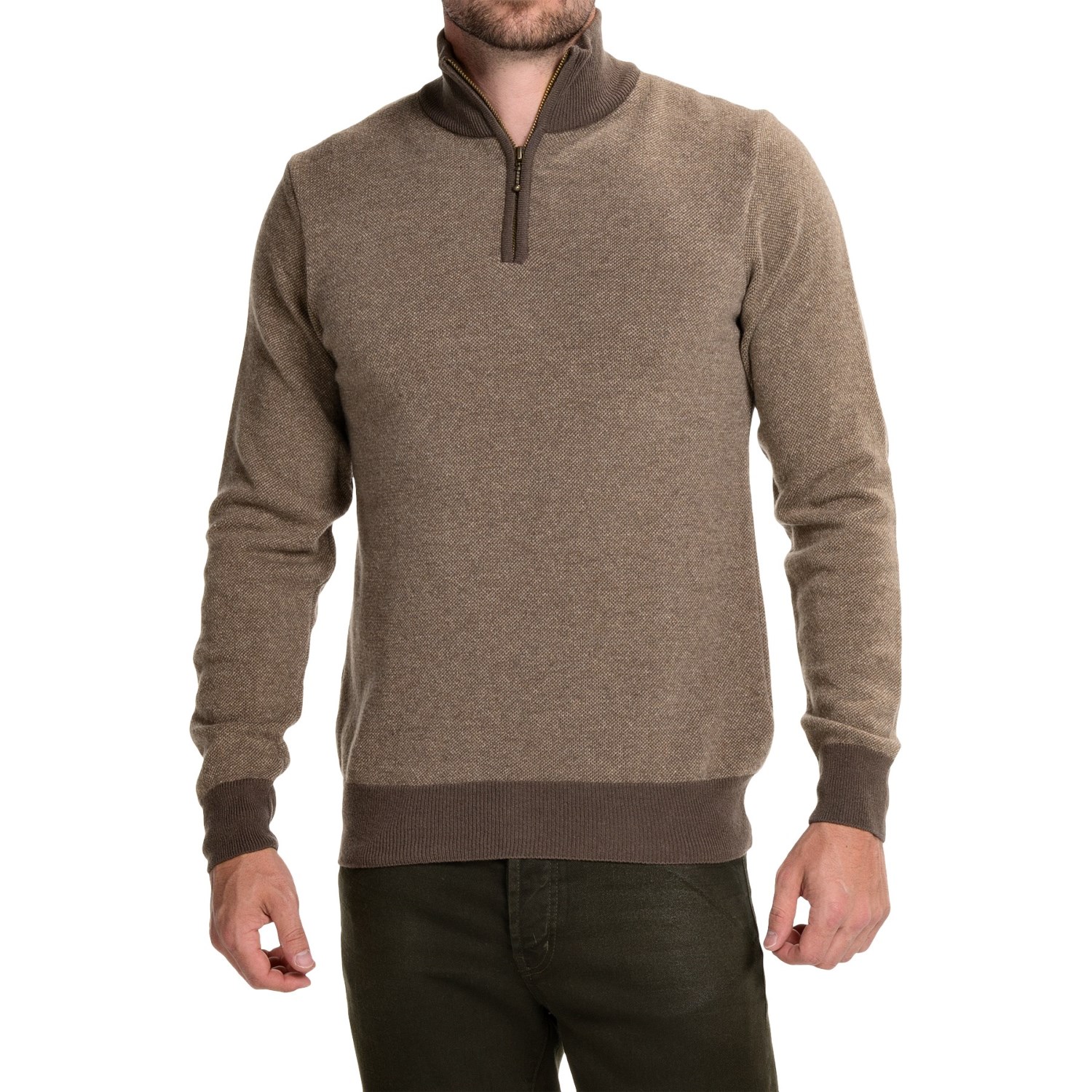 Barbour Land Rover Trail Sweater - Wool-Cashmere, Zip Neck (For Men)