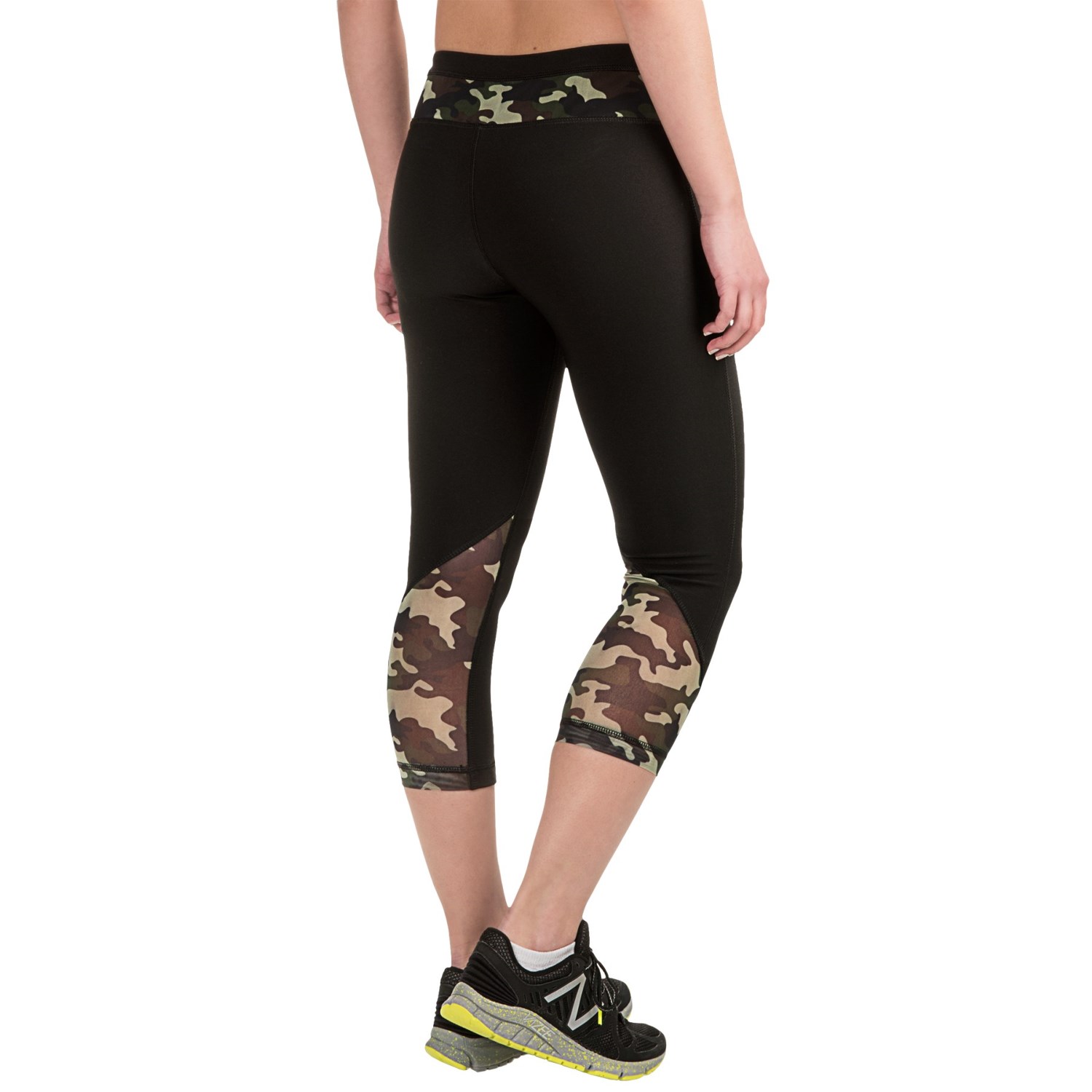 Vogo Power Mesh Capris (For Women)