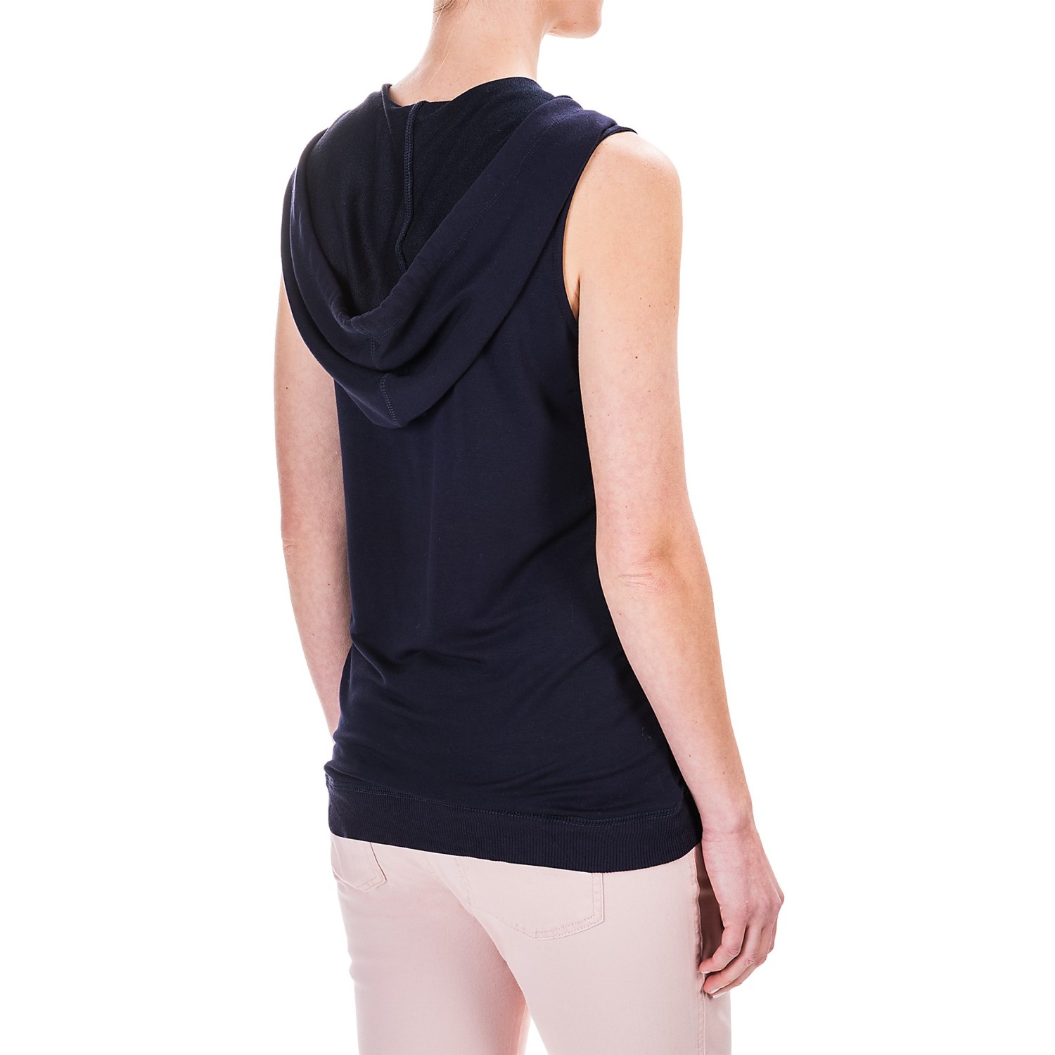 Workshop Republic Clothing French Terry Hoodie Shirt - Sleeveless (For Women)