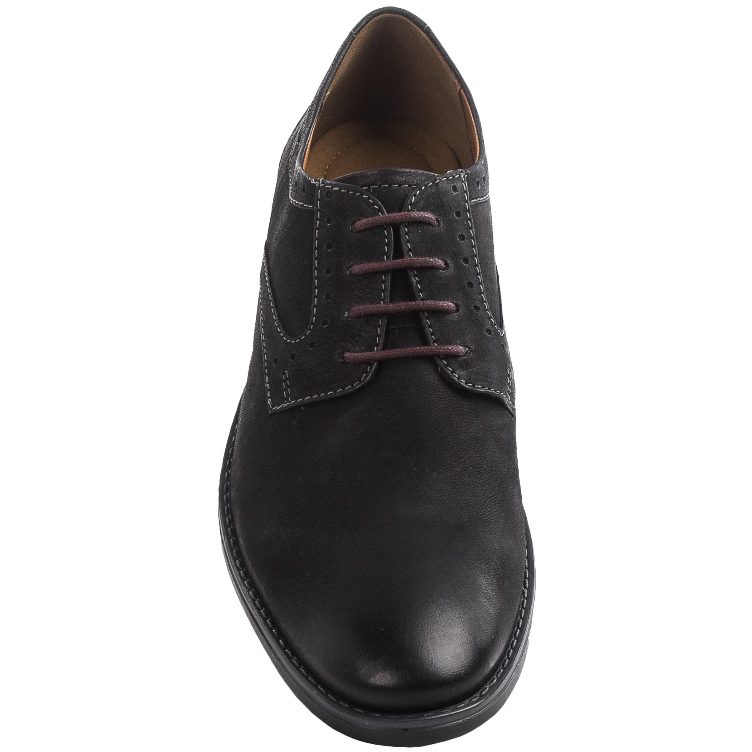 Clarks Garren Plain Toe Oxford Shoes - Leather (For Men)