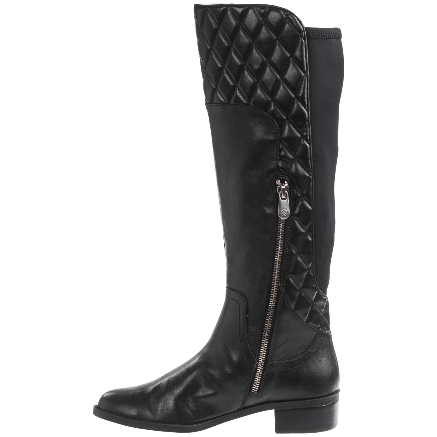 Adrienne Vittadini Keith Quilted Knee High Boots - Leather (For Women)