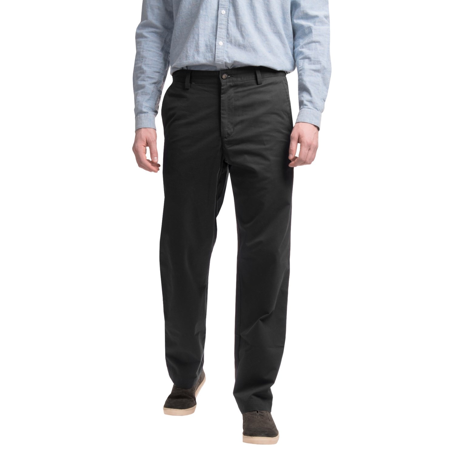 Reed Edward Summer Wash Cotton Pants - Flat Front (For Men)