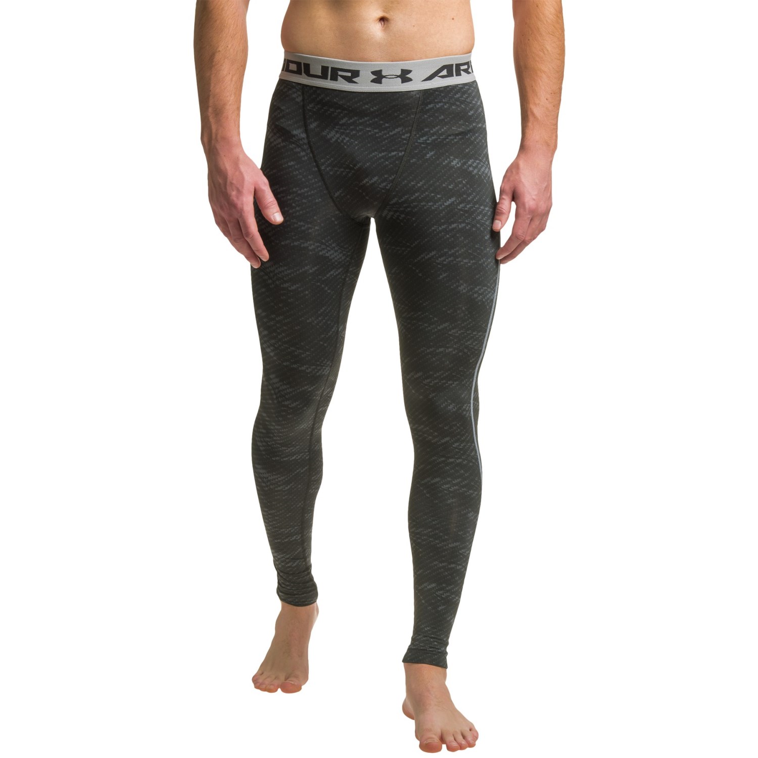 Under Armour HeatGear® Printed Compression Leggings - UPF 30+ (For Men)